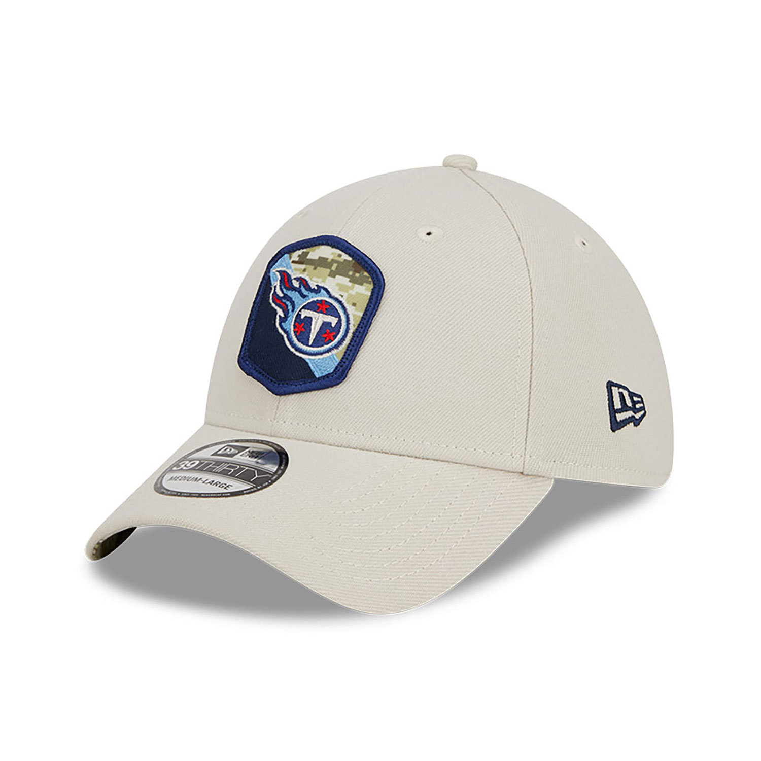 Tennessee Titans NFL Salute To Service Stone 39THIRTY Stretch Fit Cap