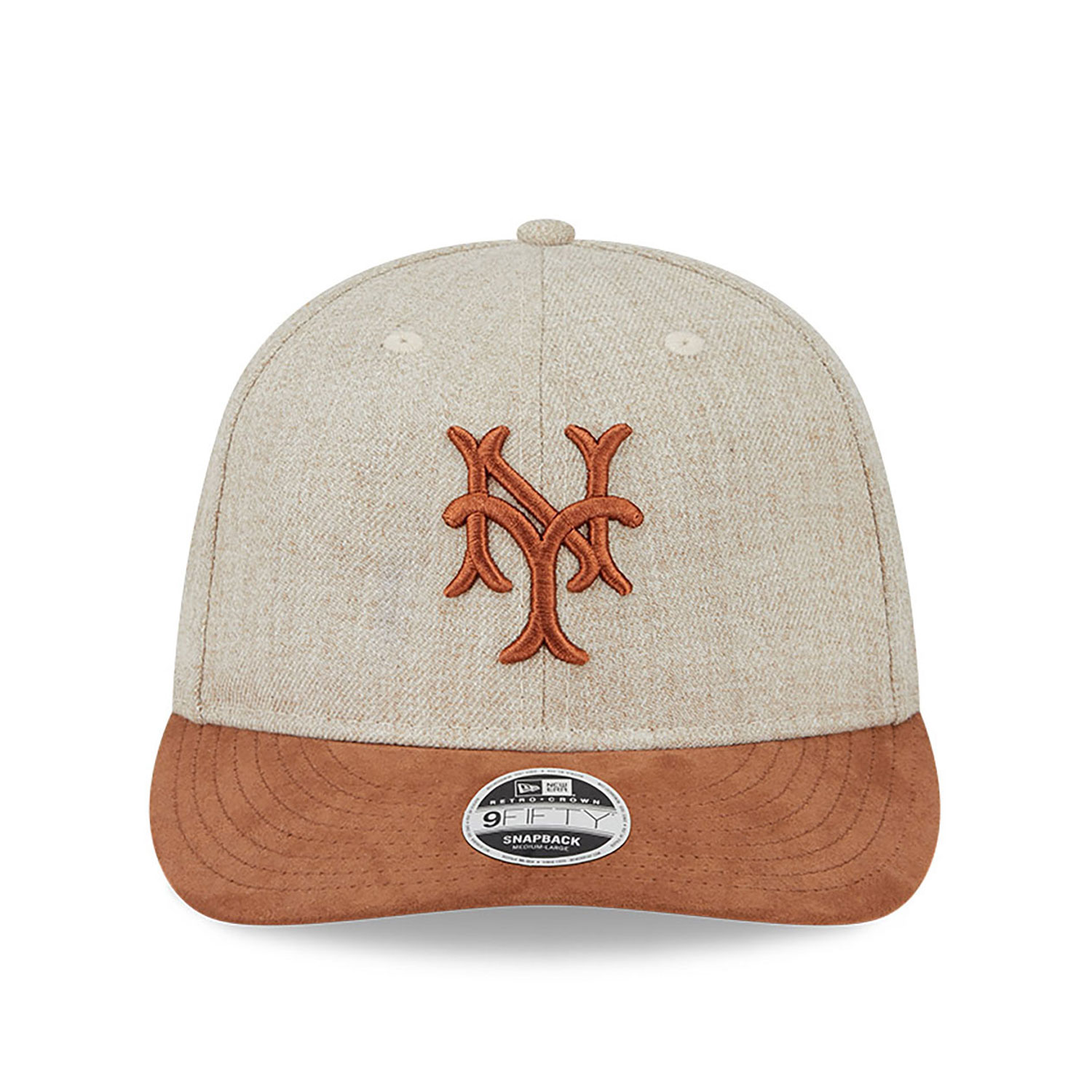 New York Mets MLB Two Tone Brown Retro Crown 9FIFTY Snapback Cap