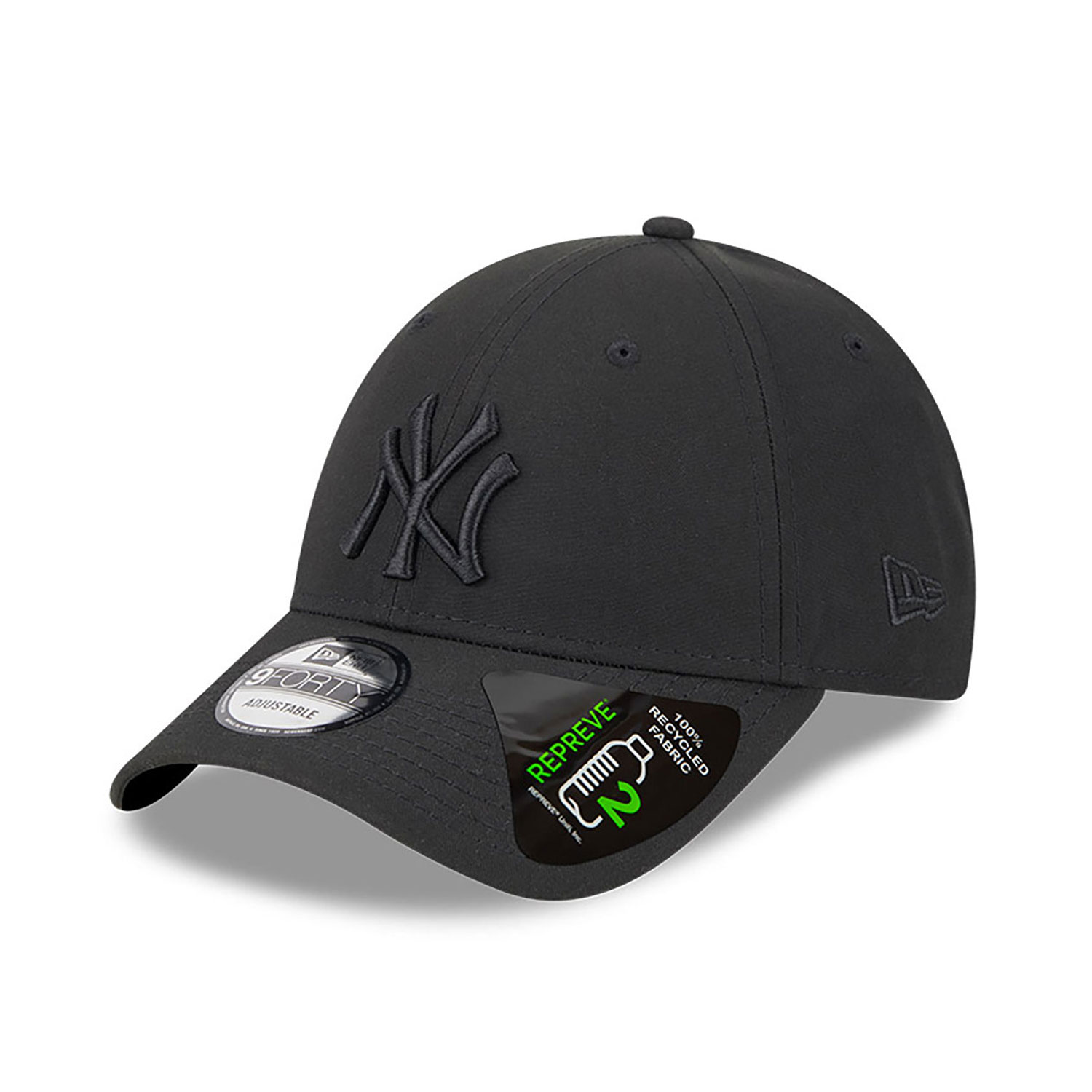 New York Yankees Repreve Outline Black 9FORTY Adjustable Cap