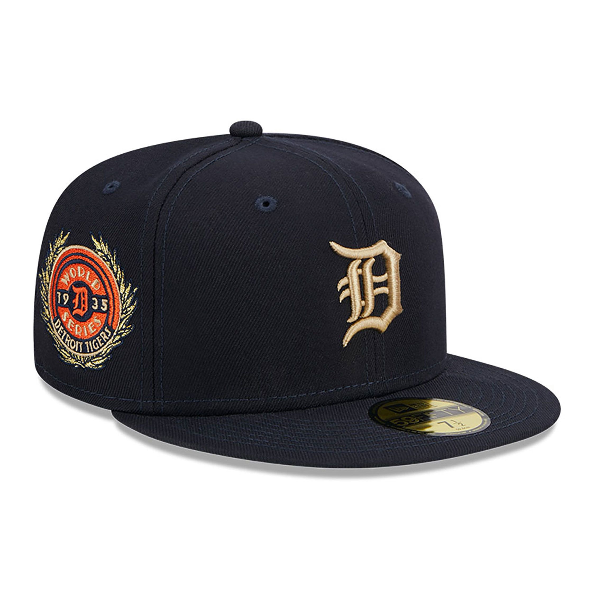 Detroit Tigers Laurel Sidepatch Navy 59FIFTY Fitted Cap