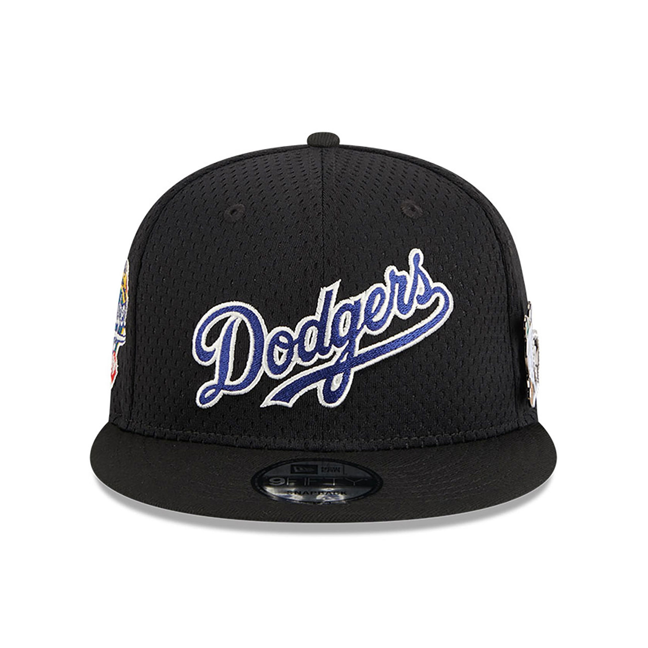 LA Dodgers Post-Up Pin Black 9FIFTY Snapback Cap
