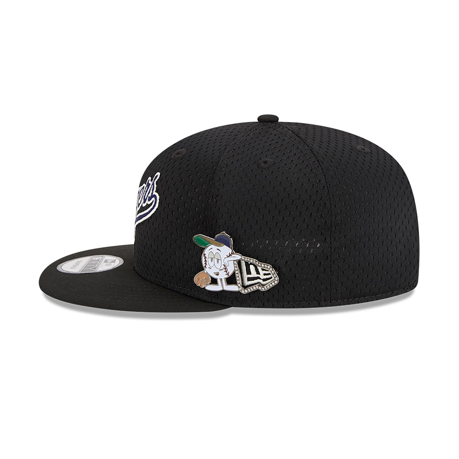 LA Dodgers Post-Up Pin Black 9FIFTY Snapback Cap