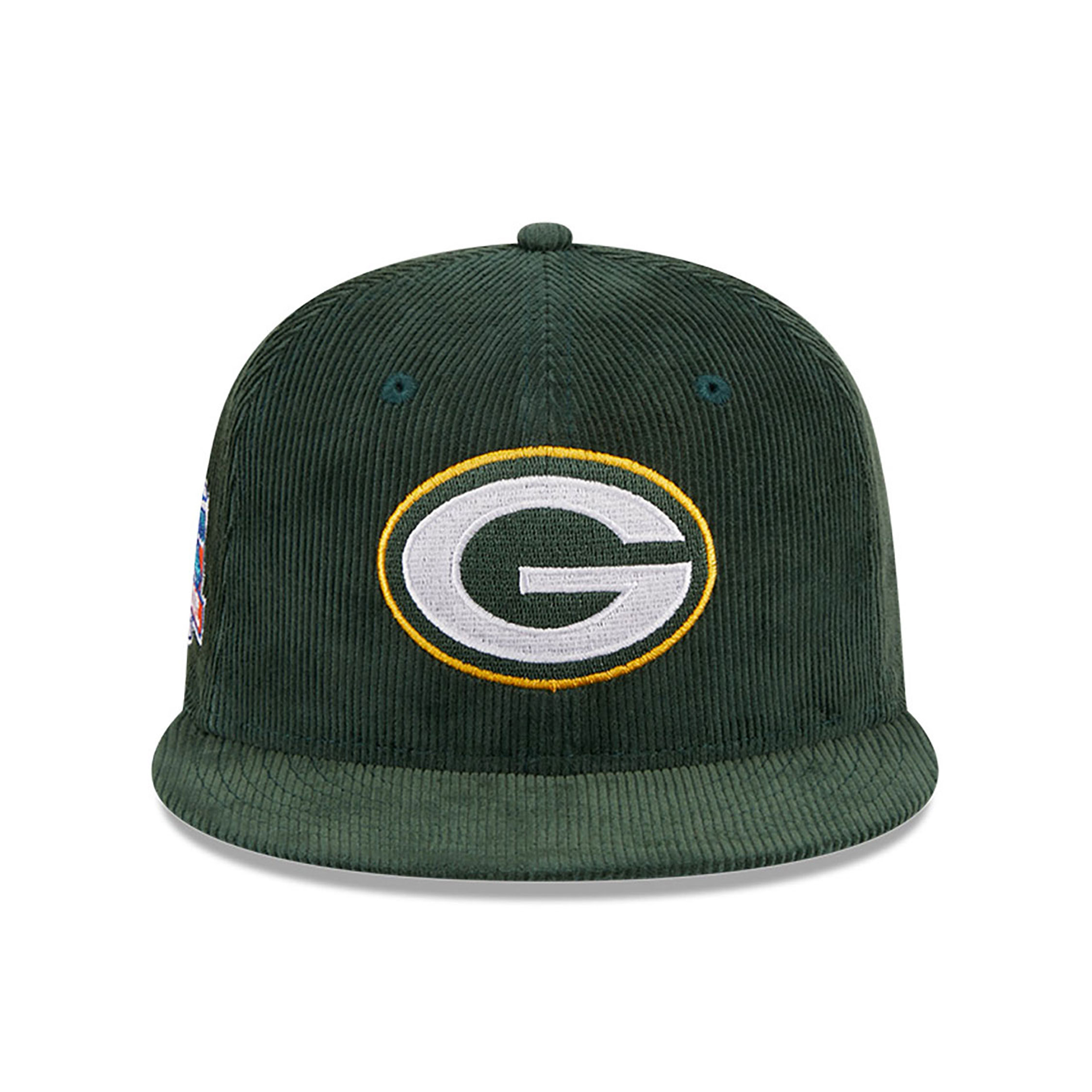 Green Bay Packers Throwback Cord Dark Green 59FIFTY Fitted Cap