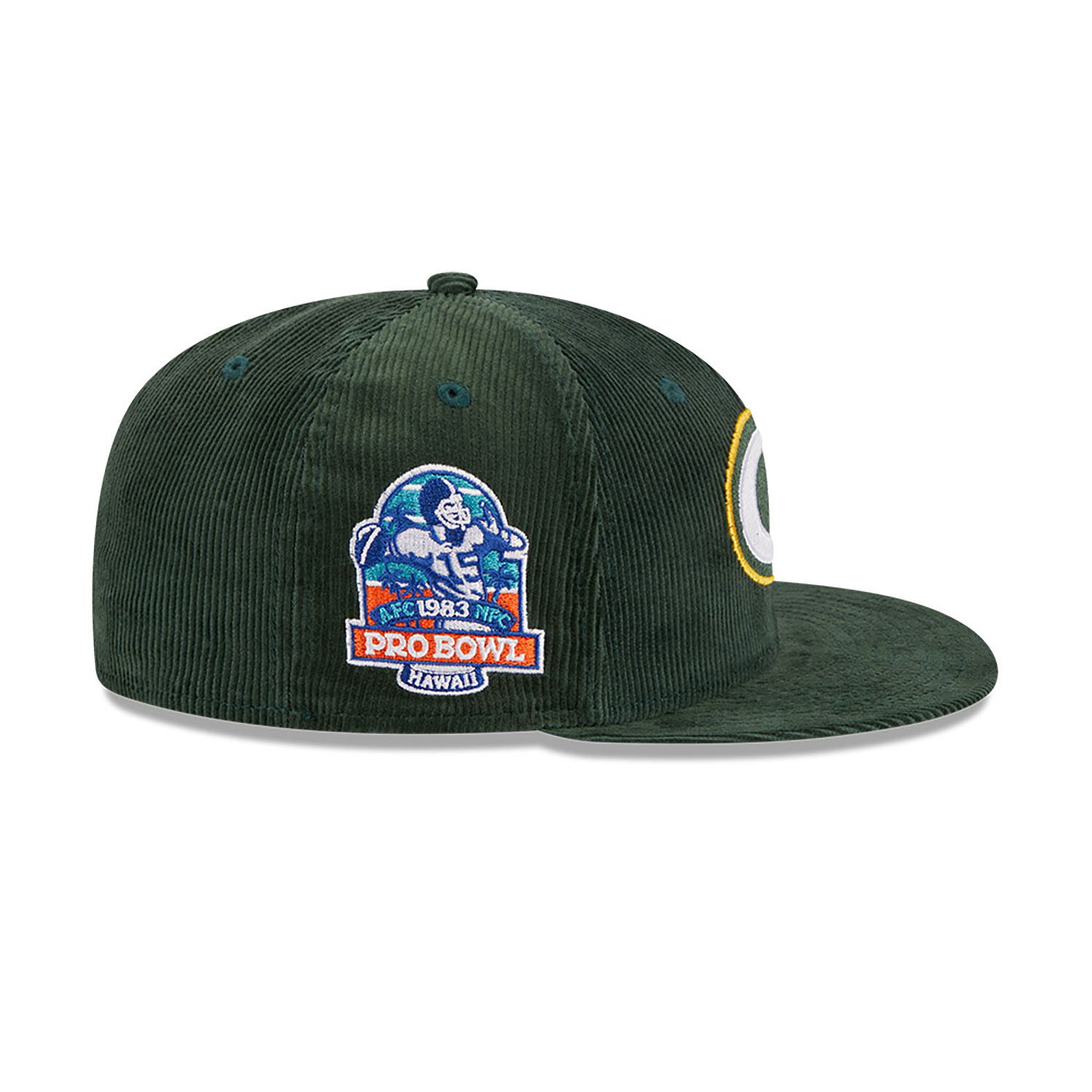 Green Bay Packers Throwback Cord Dark Green 59FIFTY Fitted Cap