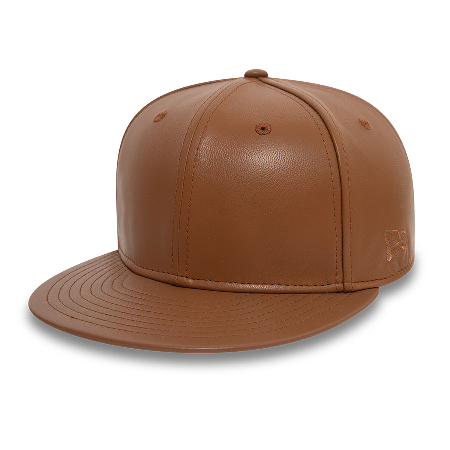 New Era Leather Tan 59FIFTY Fitted Cap