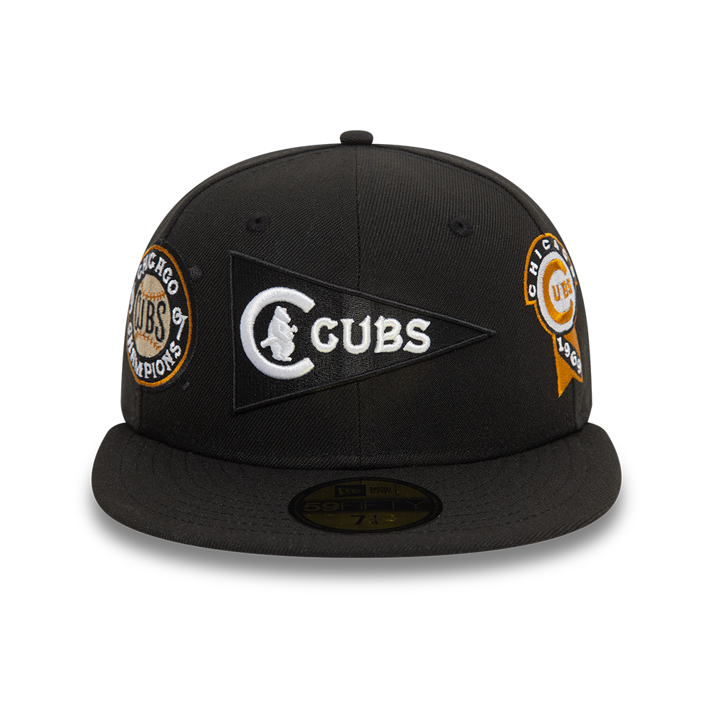 Chicago Cubs MLB Cooperstown Black 59FIFTY Fitted Cap