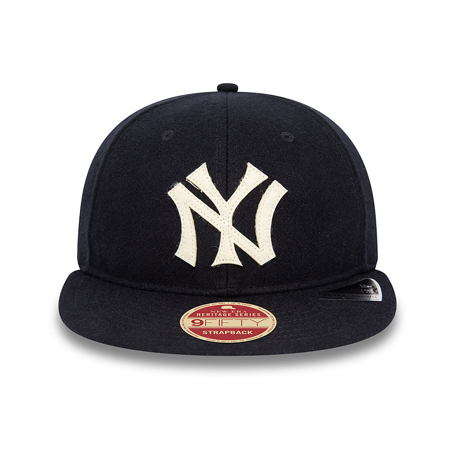 New York Yankees Heritage Series Navy Retro Crown 9FIFTY Strapback Cap