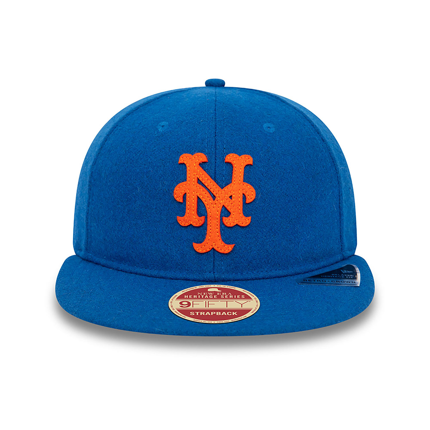 New York Mets Heritage Series Blue Retro Crown 9FIFTY Strapback Cap