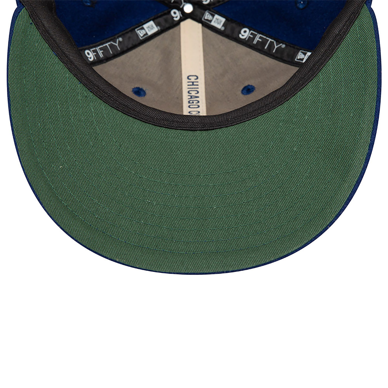 Chicago Cubs Heritage Series Dark Blue Retro Crown 9FIFTY Strapback Cap