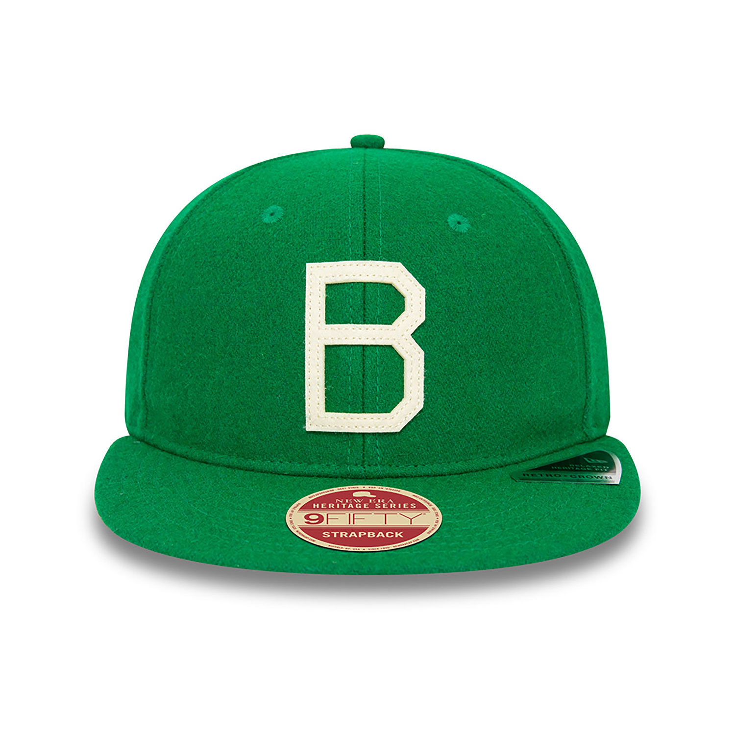 Brooklyn Dodgers Heritage Series Green Retro Crown 9FIFTY Strapback Cap