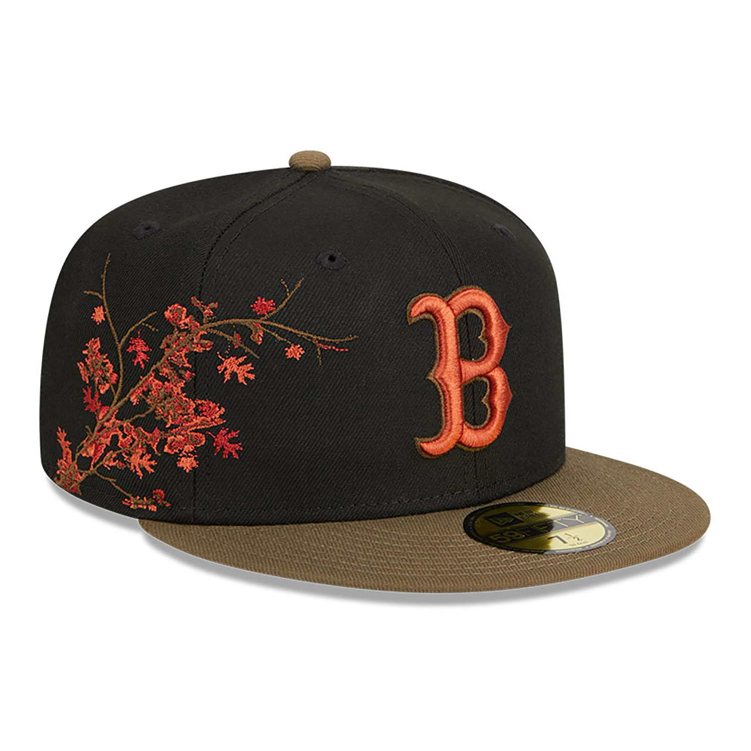 Boston Red Sox Rustic Fall Black 59FIFTY Fitted Cap