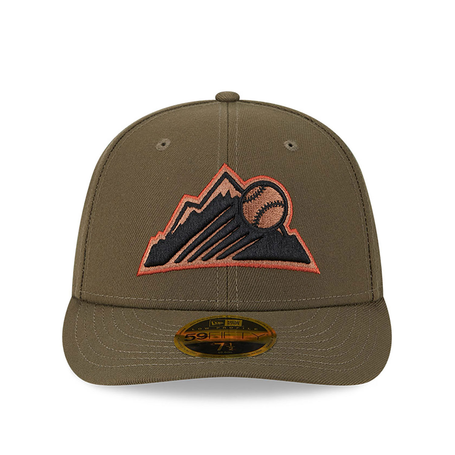 Colorado Rockies Rustic Fall Brown Low Profile 59FIFTY Fitted Cap