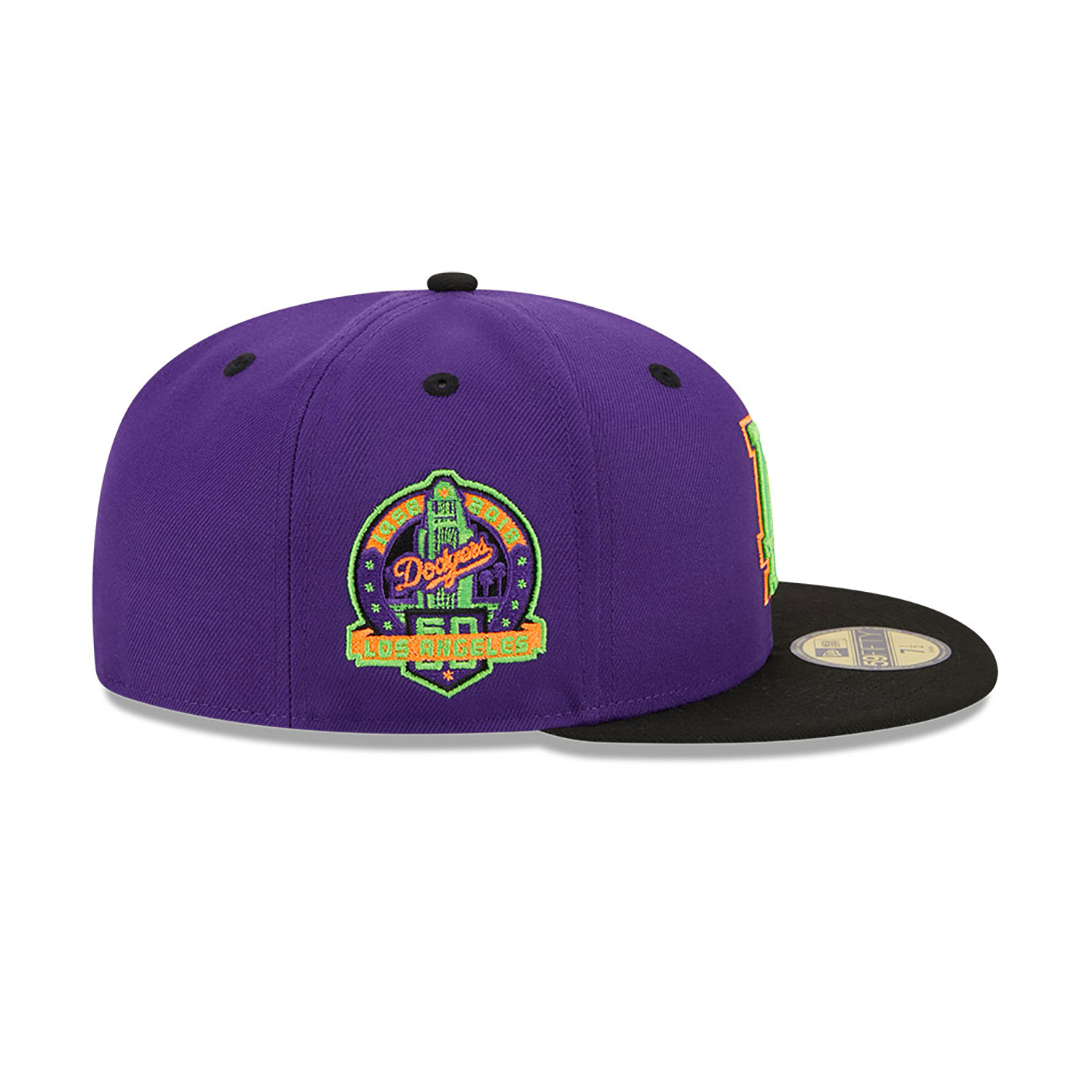 LA Dodgers Trick Or Treat Purple 59FIFTY Fitted Cap