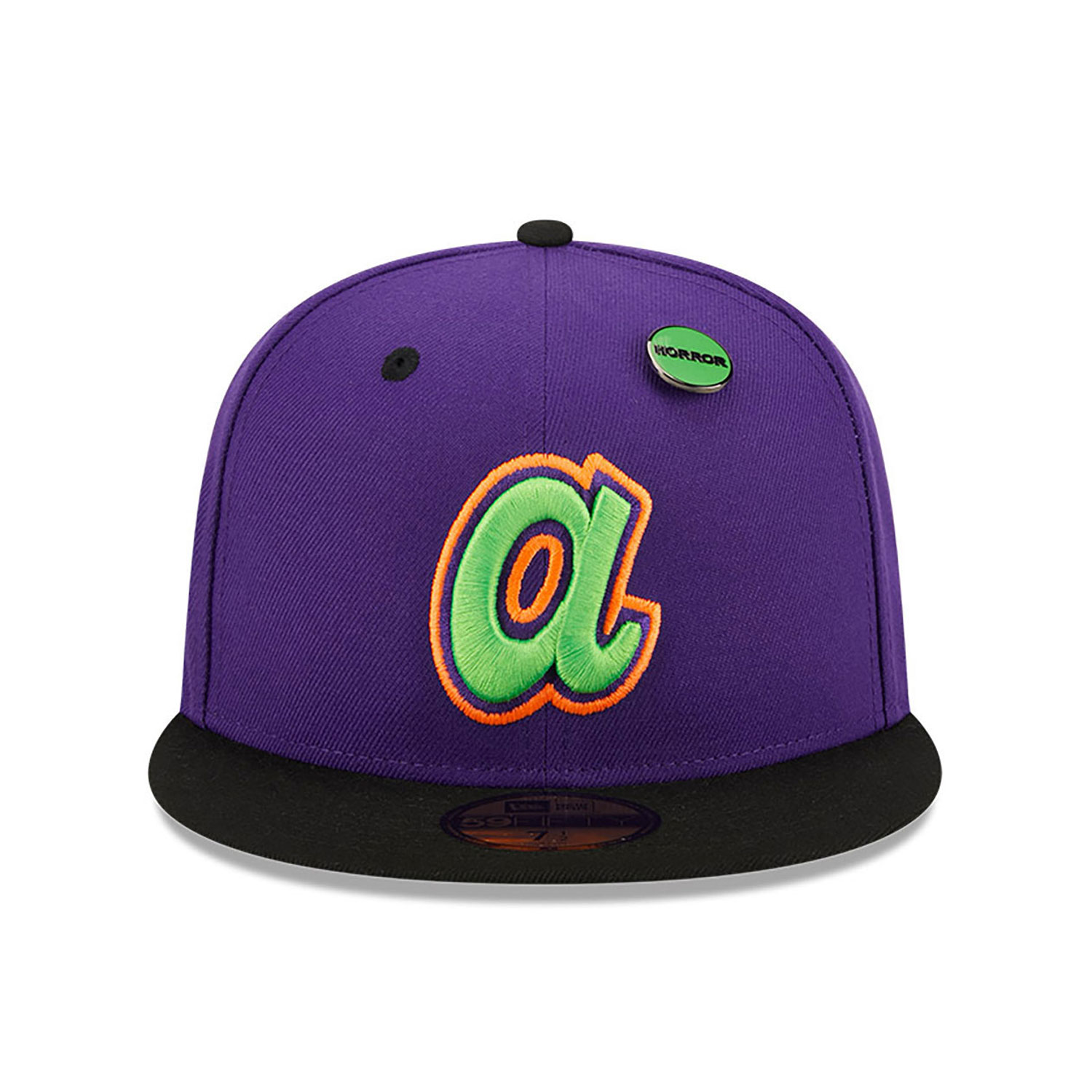 Atlanta Braves Trick Or Treat Purple 59FIFTY Fitted Cap