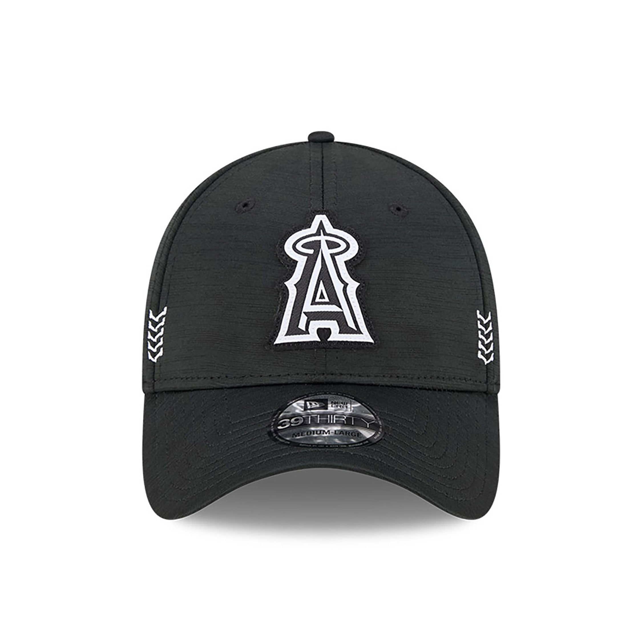 LA Angels Clubhouse Black 39THIRTY Stretch Fit Cap
