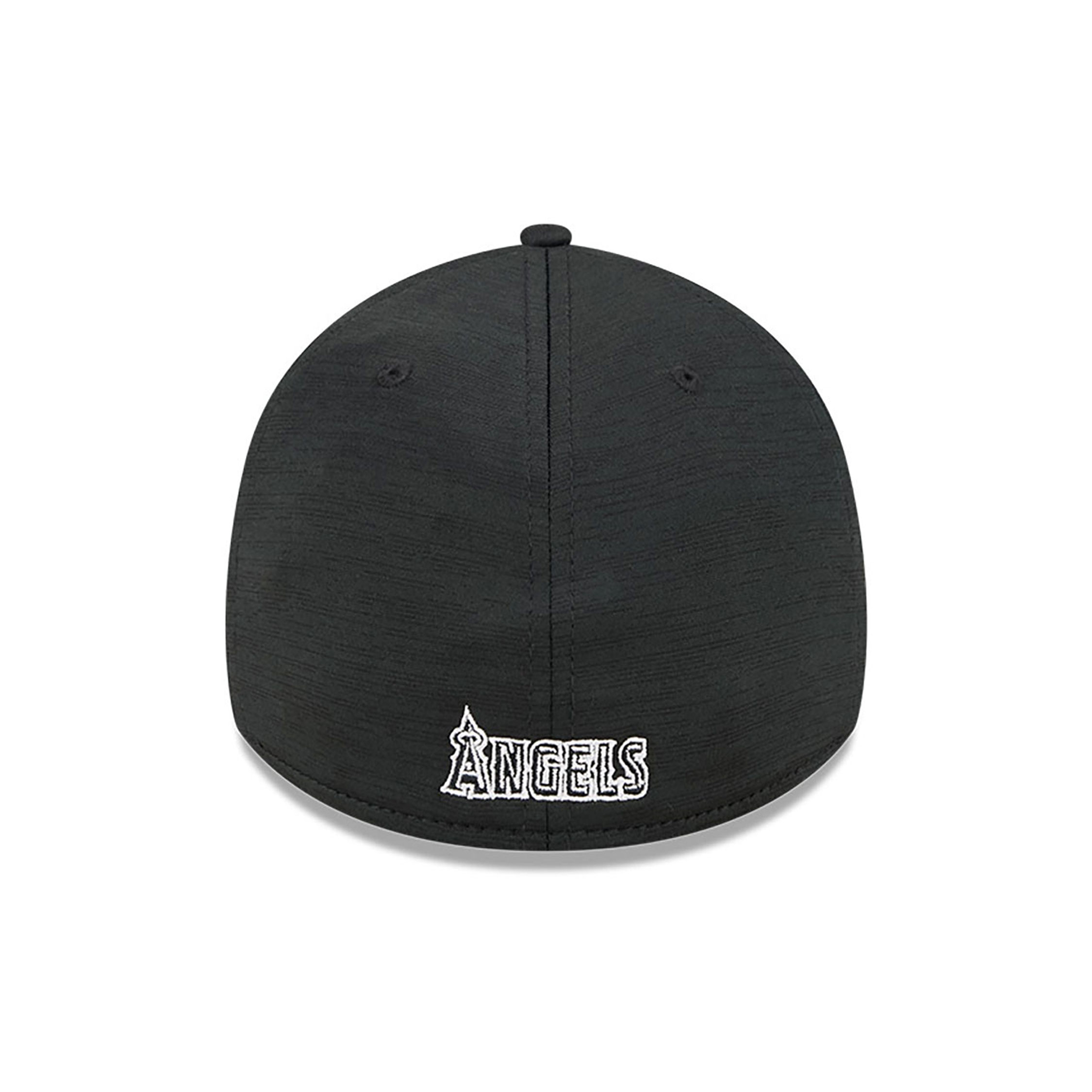 LA Angels Clubhouse Black 39THIRTY Stretch Fit Cap