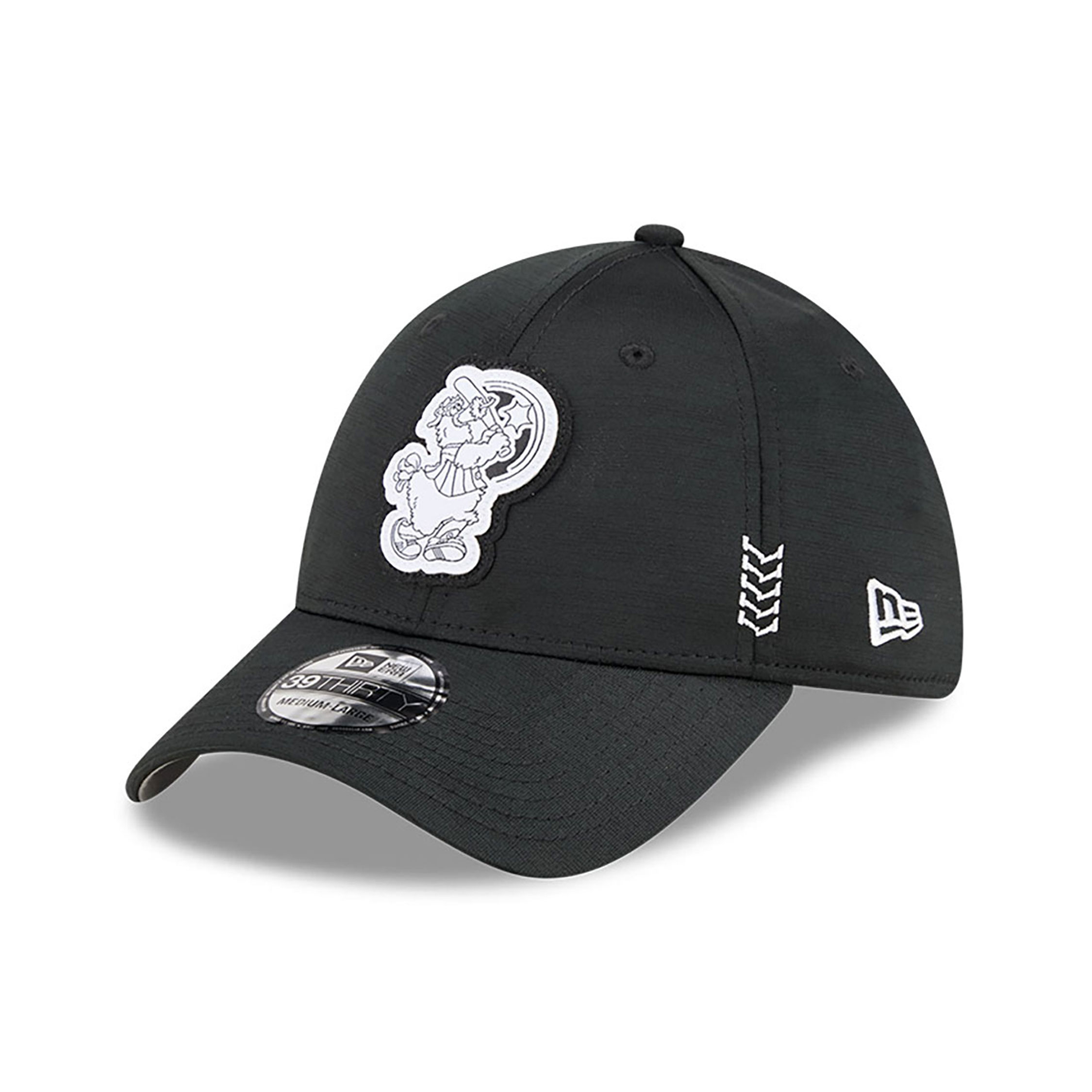 Philadelphia Phillies Clubhouse Black 39THIRTY Stretch Fit Cap