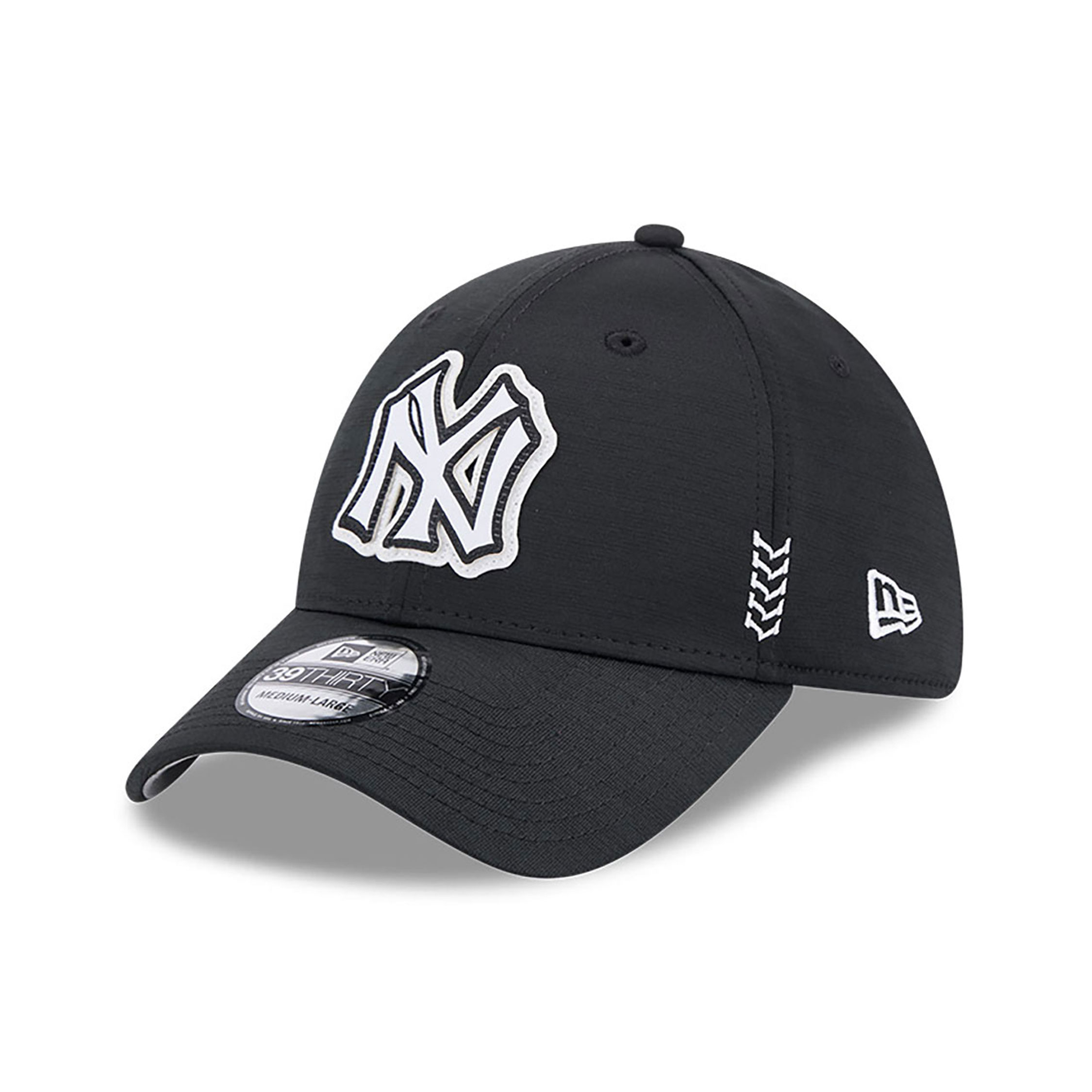 New York Yankees Clubhouse Black 39THIRTY Stretch Fit Cap