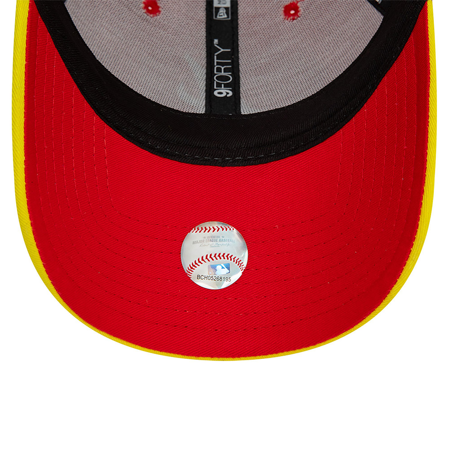 Atlanta Braves MLB Flame Visor Red 9FORTY Adjustable Cap