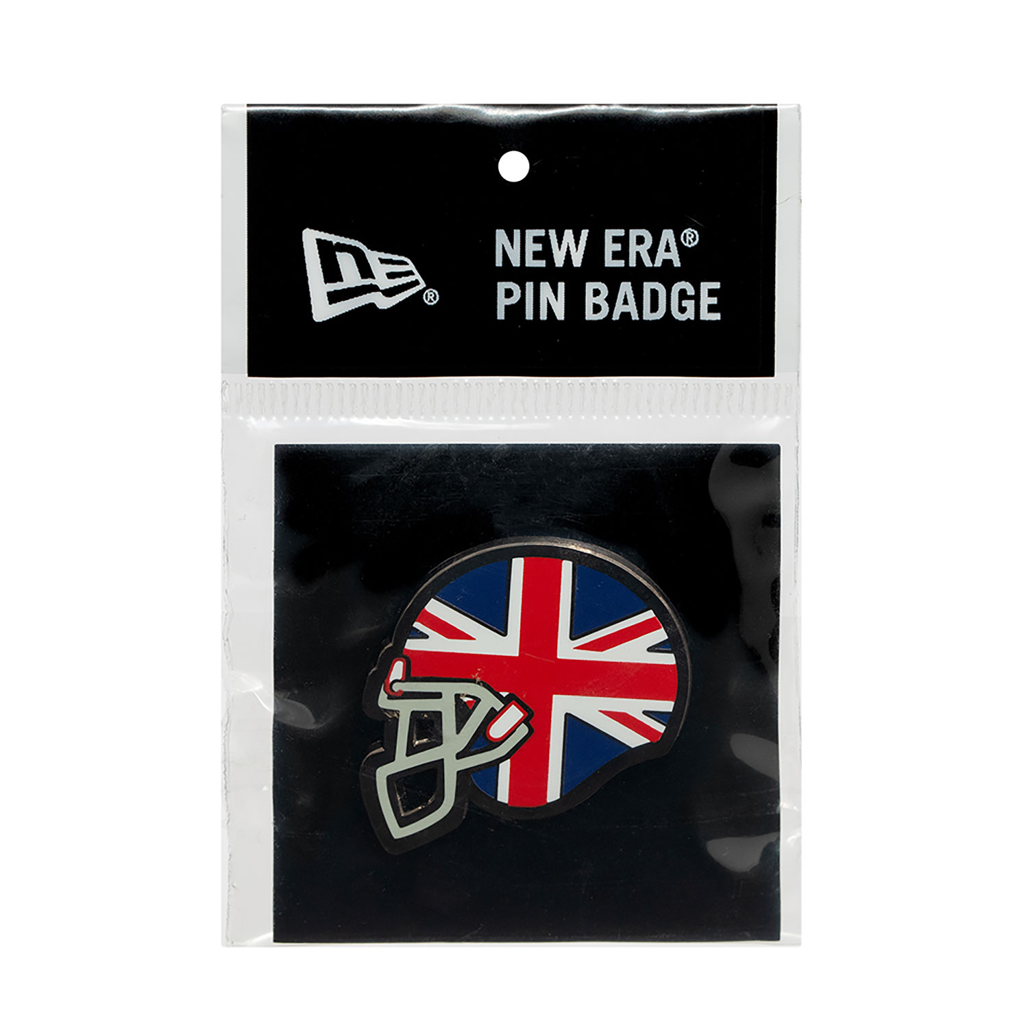 New Era Union Jack Flag Helmet Red Pin Badge