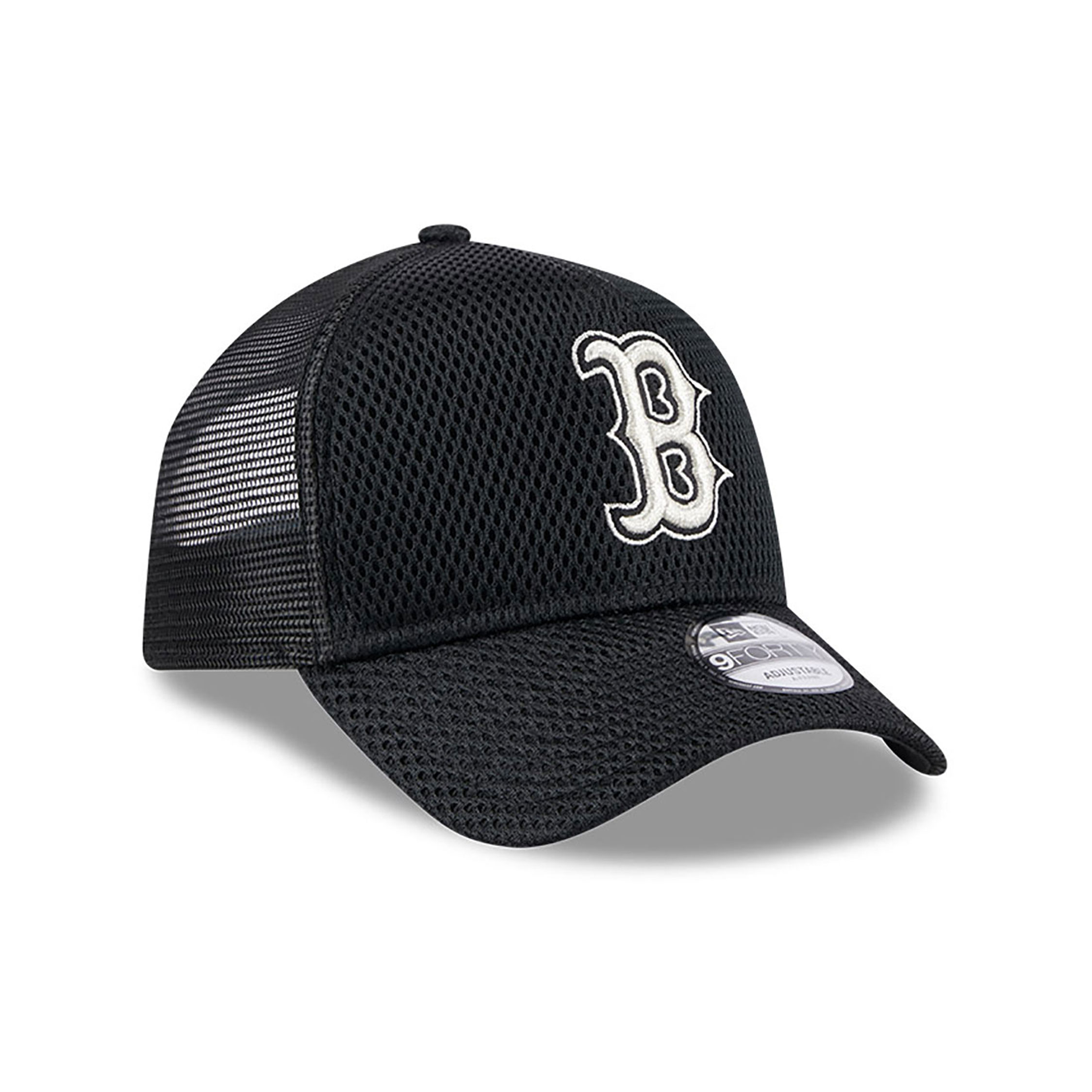 Boston Red Sox City Mesh Black 9FORTY A-Frame Adjustable Trucker Cap