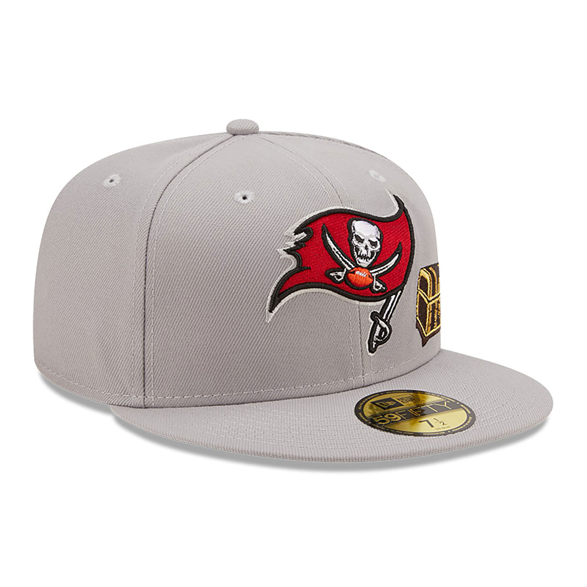 Tampa Bay Buccaneers NFL Treasure Island Grey 59FIFTY Fitted Cap