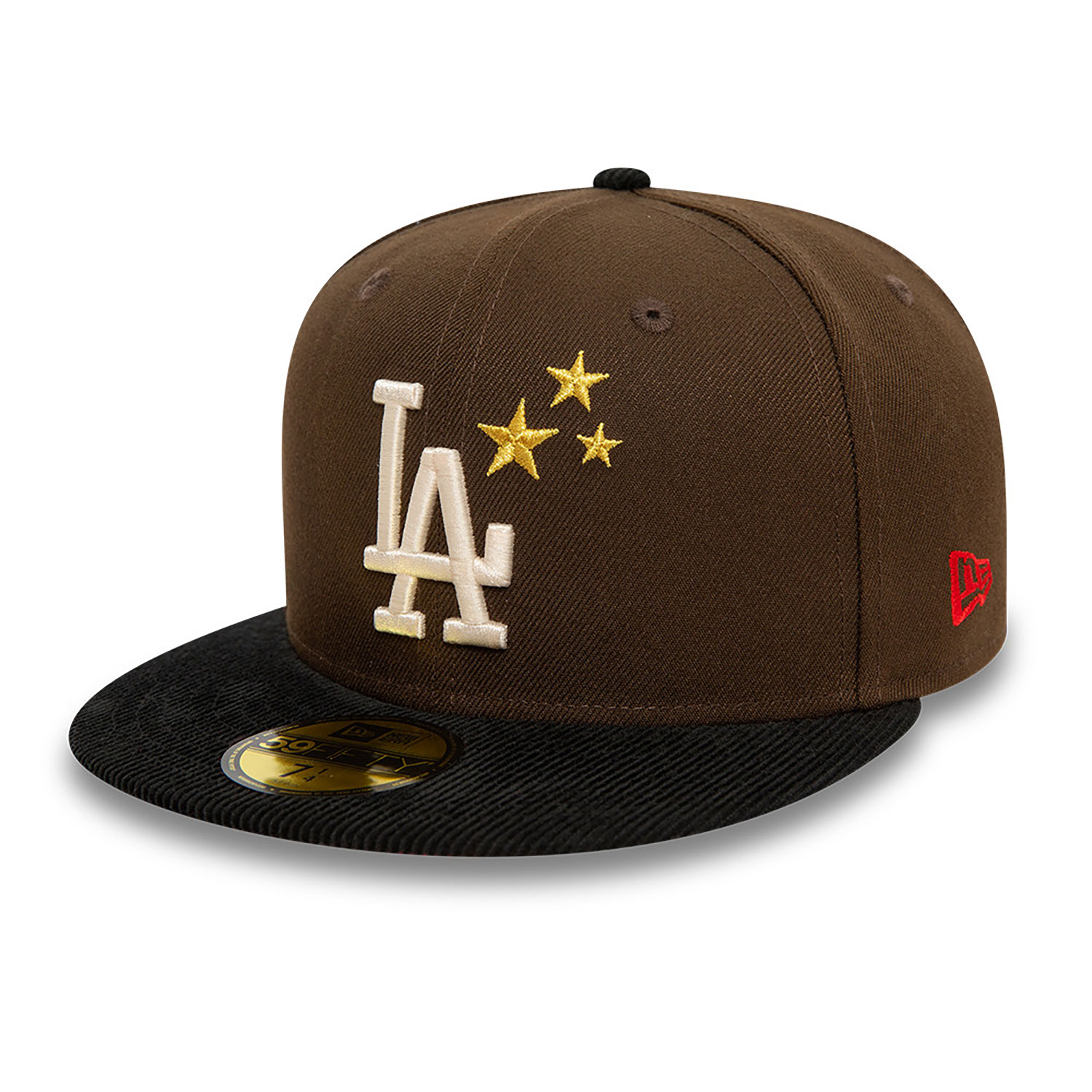 LA Dodgers MLB Starry Dark Brown 59FIFTY Fitted Cap