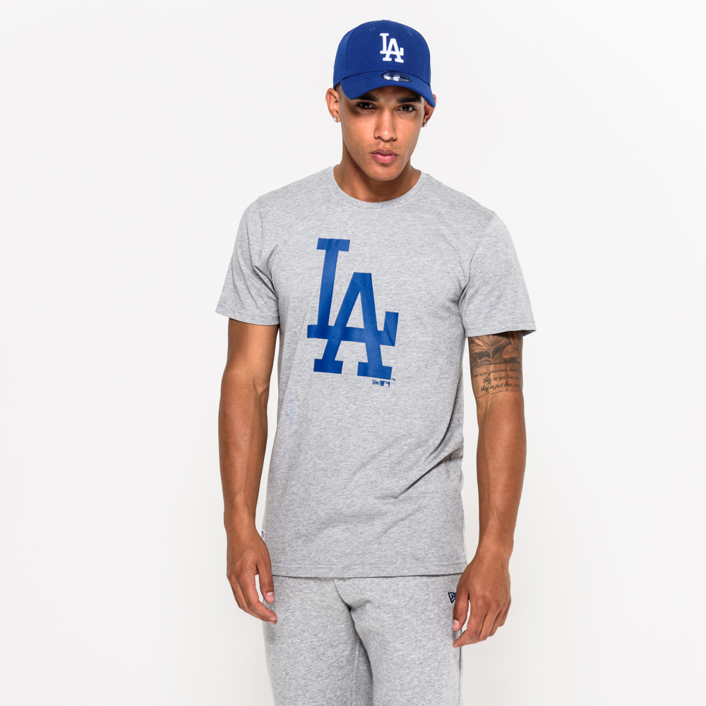 Women's New Era Royal Los Angeles Dodgers Team Stripe T-Shirt Size: Medium