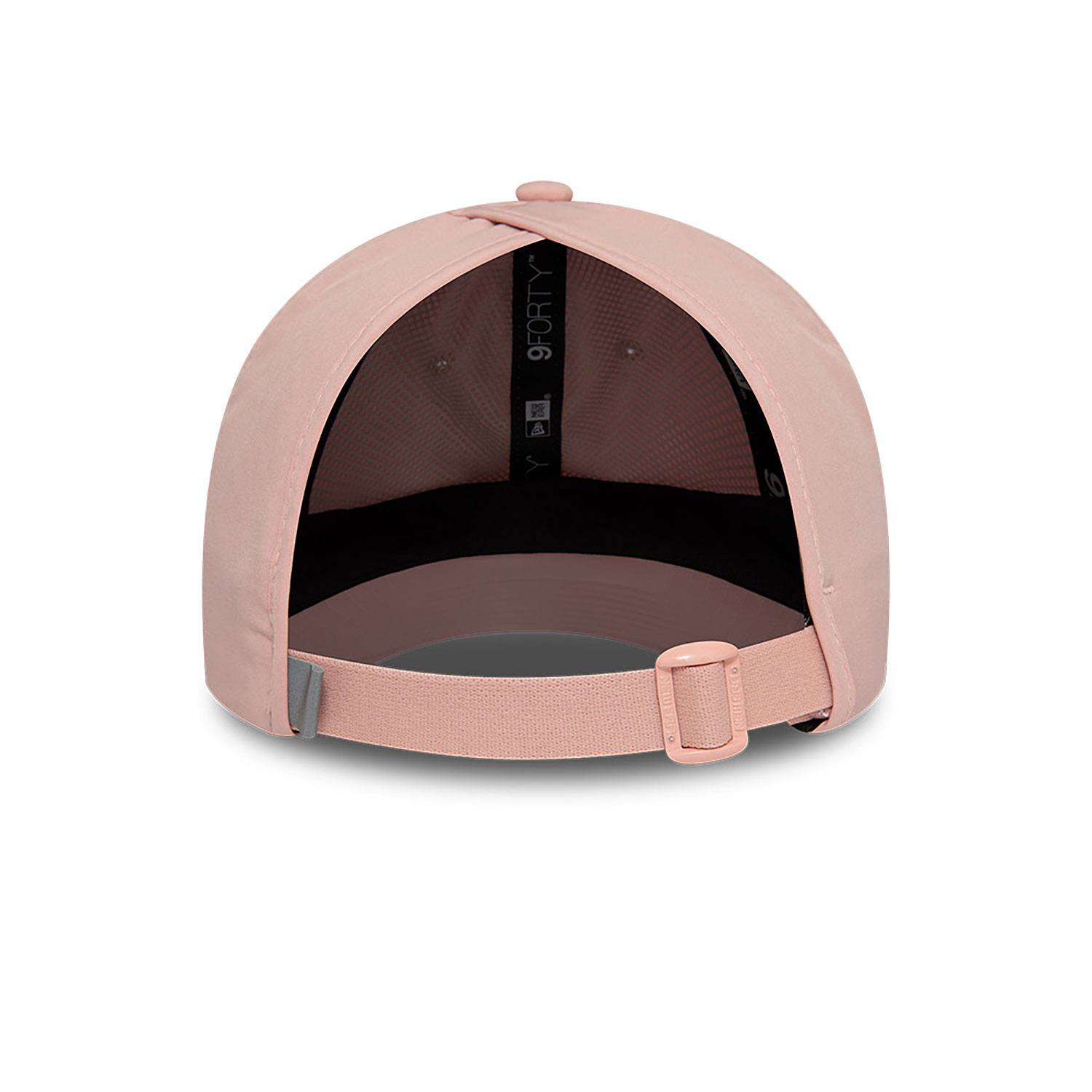 New Era Womens Ponytail Open Back Pink 9FORTY Adjustable Cap