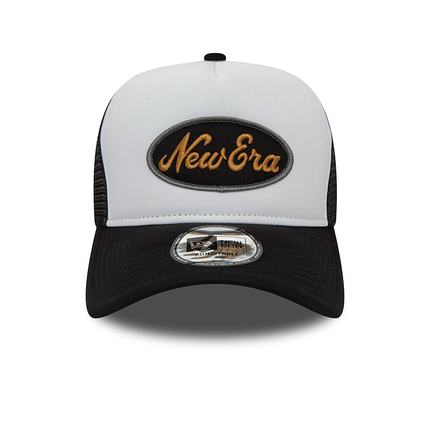 New Era Oval Black Trucker Cap