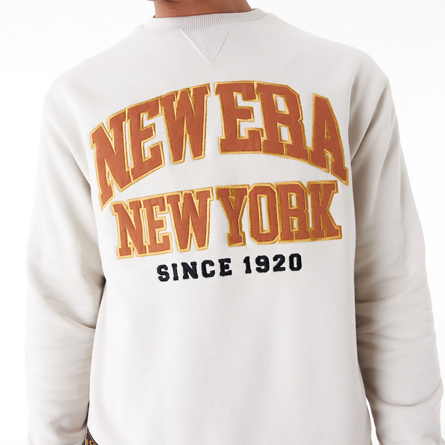 New Era Arch Graphic Stone Crew Neck Sweatshirt