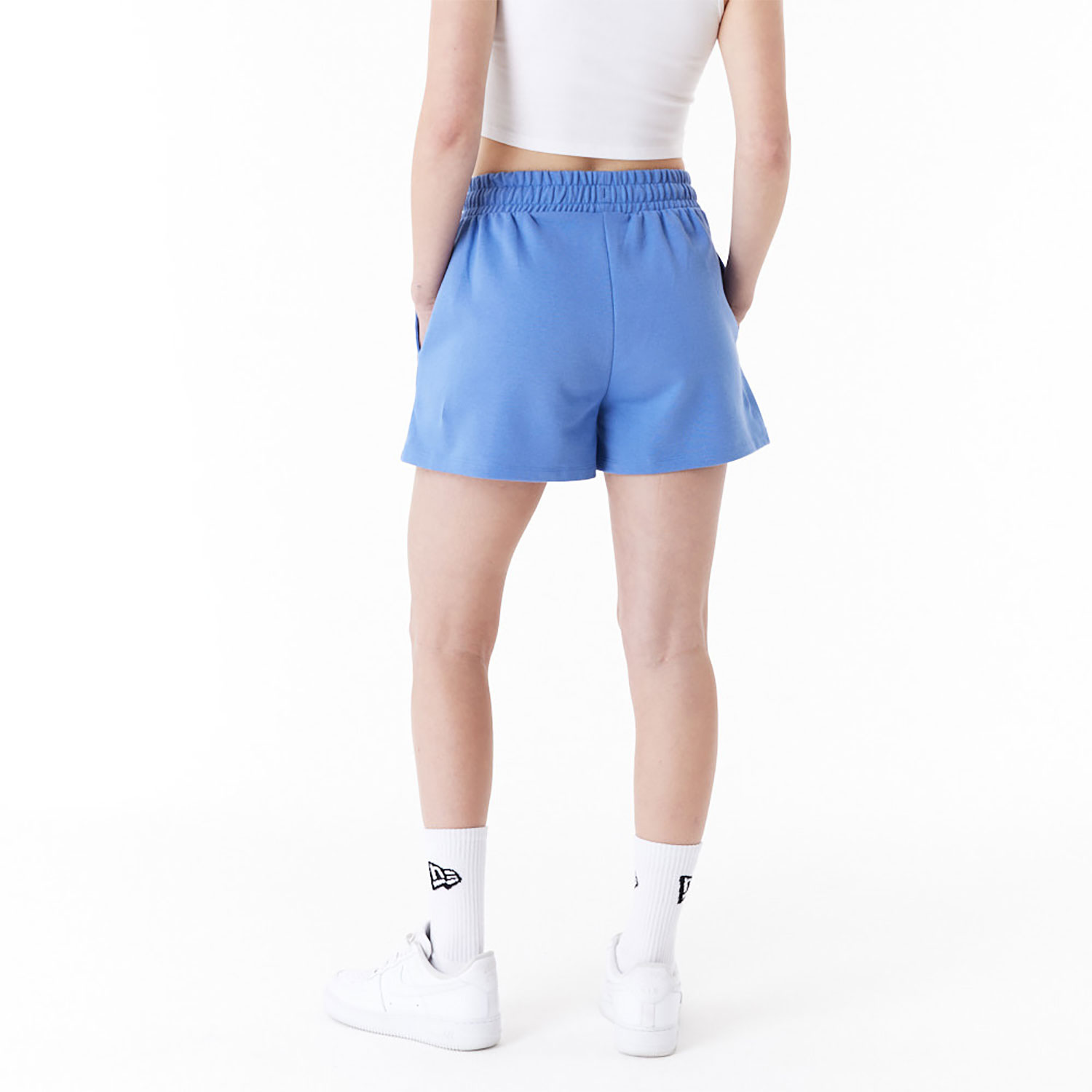 New Era Blue Womens Sweat Shorts