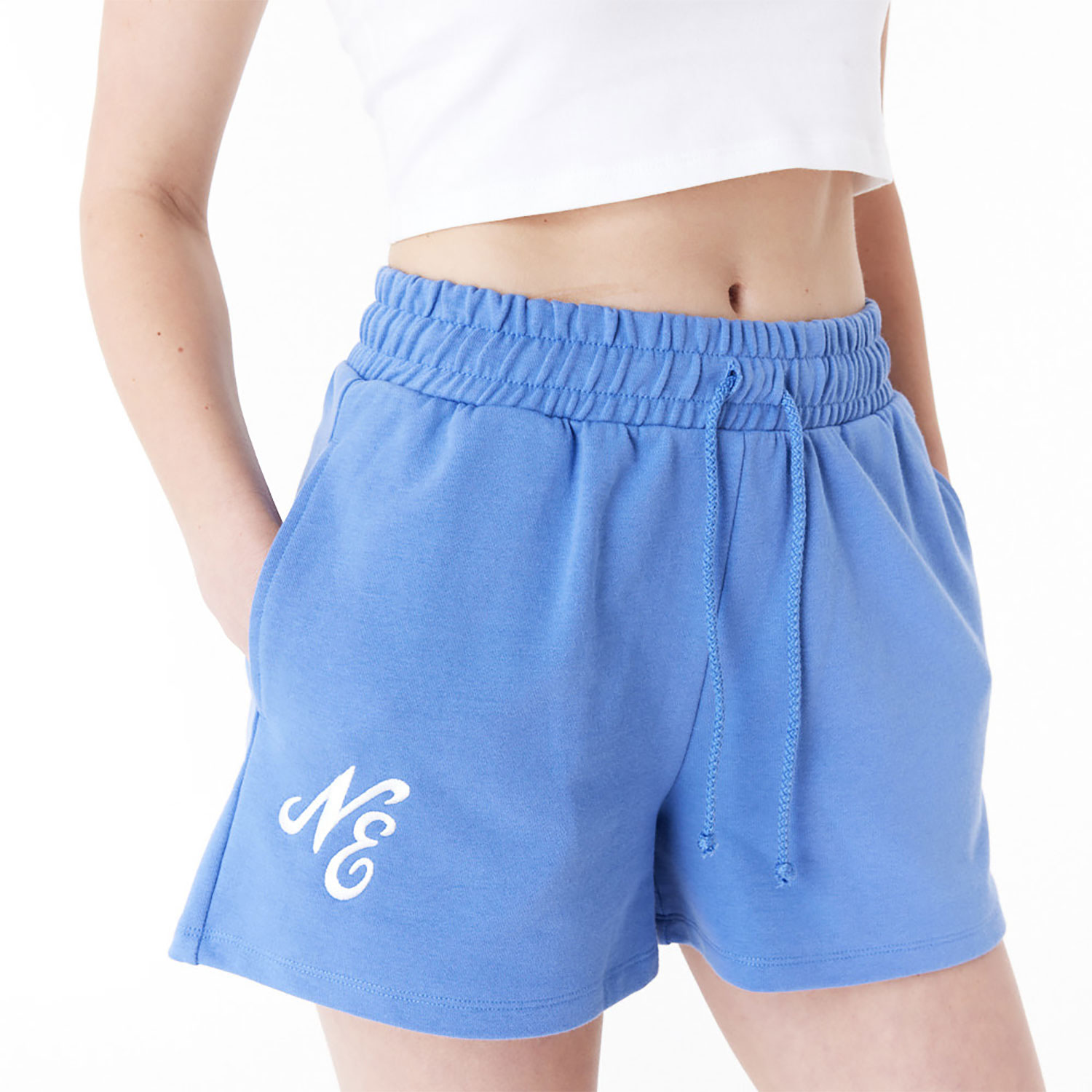 New Era Blue Womens Sweat Shorts
