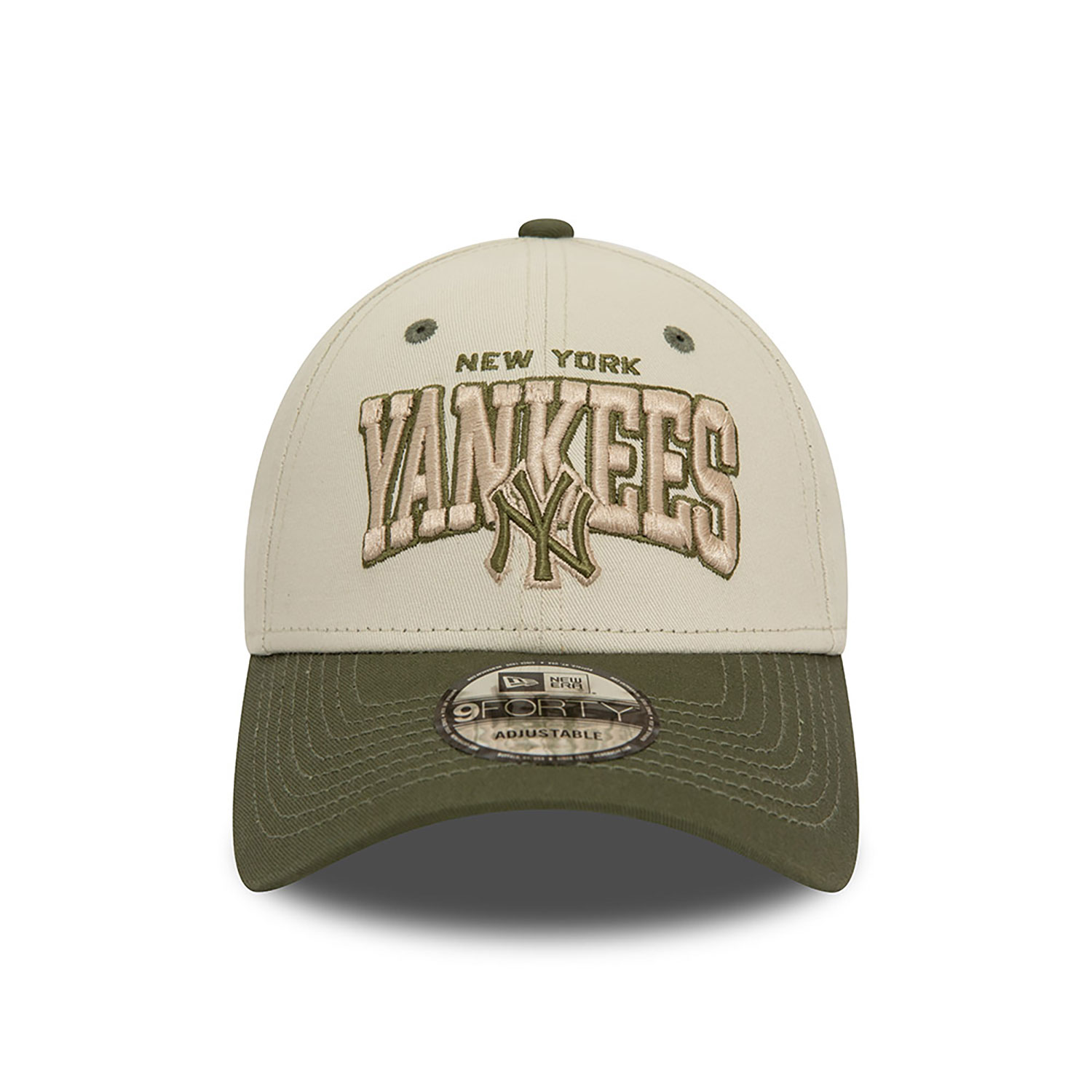 New York Yankees White Crown Ivory 9FORTY Adjustable Cap