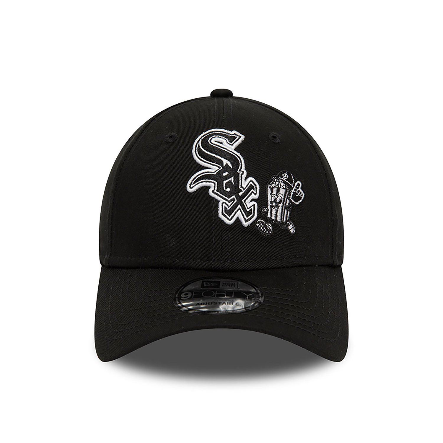 Chicago White Sox Food Character Black 9FORTY Adjustable Cap