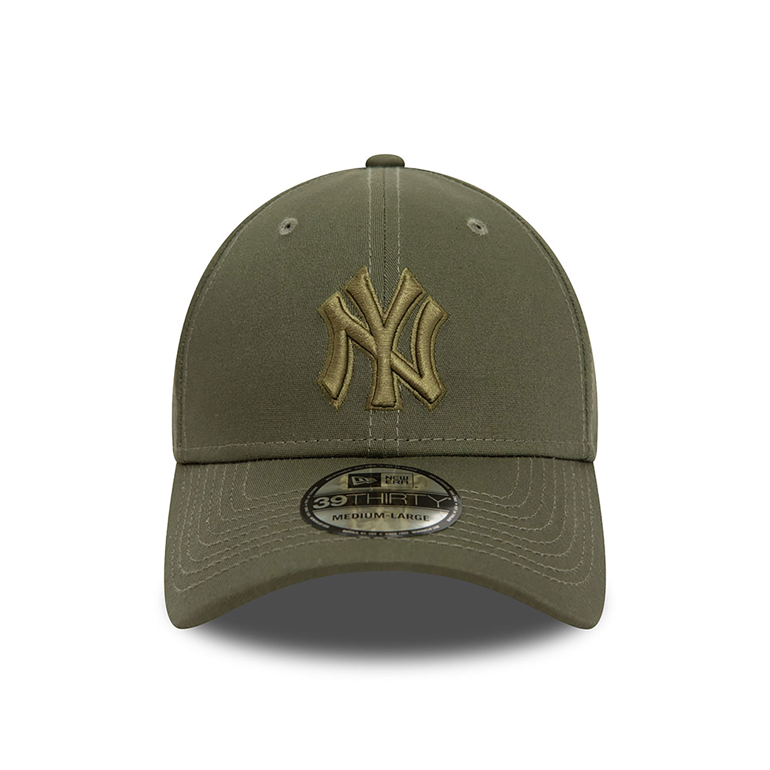 New York Yankees MLB Outline Green 39THIRTY Stretch Fit Cap