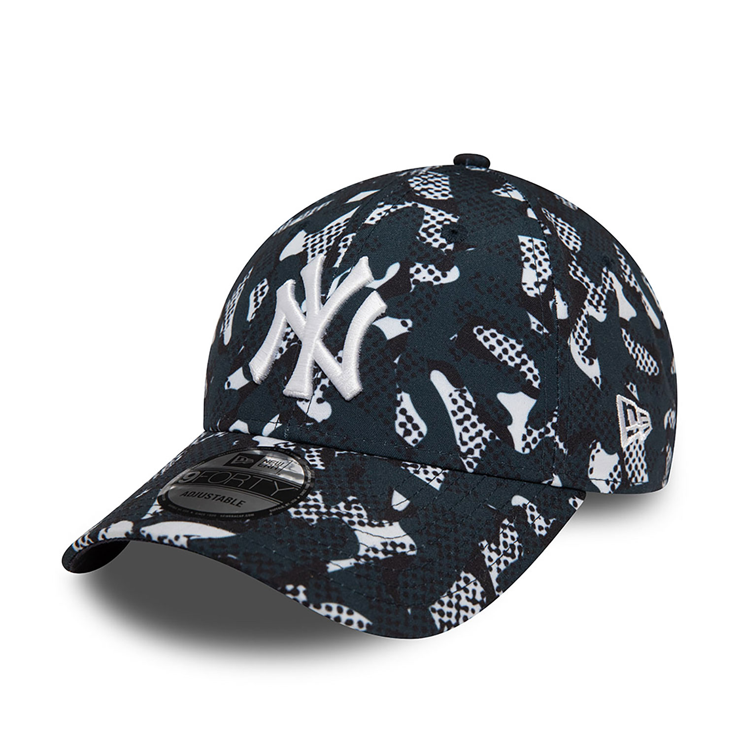 New York Yankees MLB Seasonal Print Navy 9FORTY Adjustable Cap