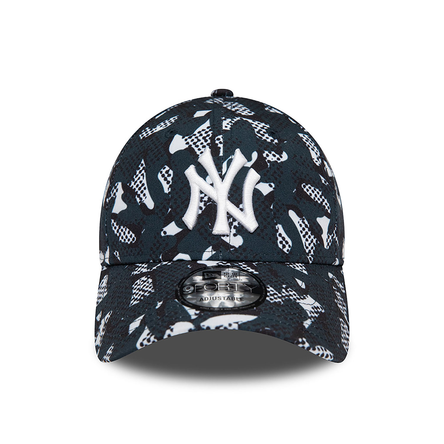 New York Yankees MLB Seasonal Print Navy 9FORTY Adjustable Cap
