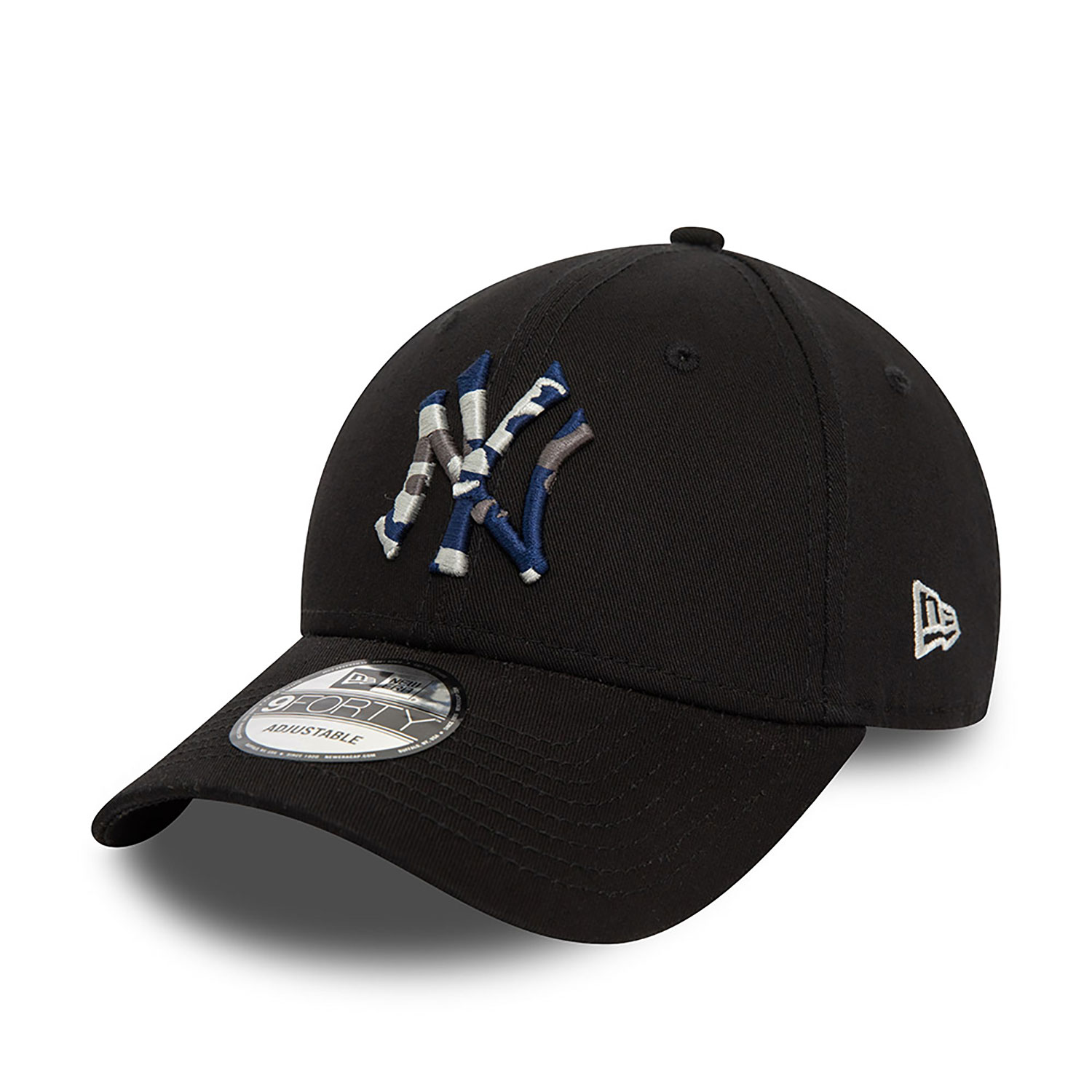 New York Yankees MLB Seasonal Infill Black 9FORTY Adjustable Cap