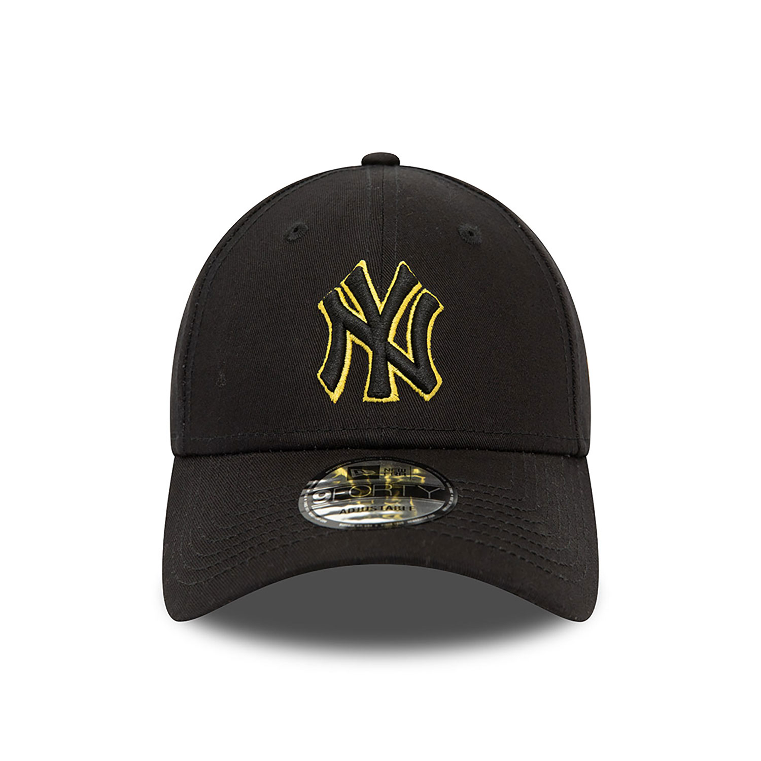 New York Yankees MLB Team Outline Black 9FORTY Adjustable Cap