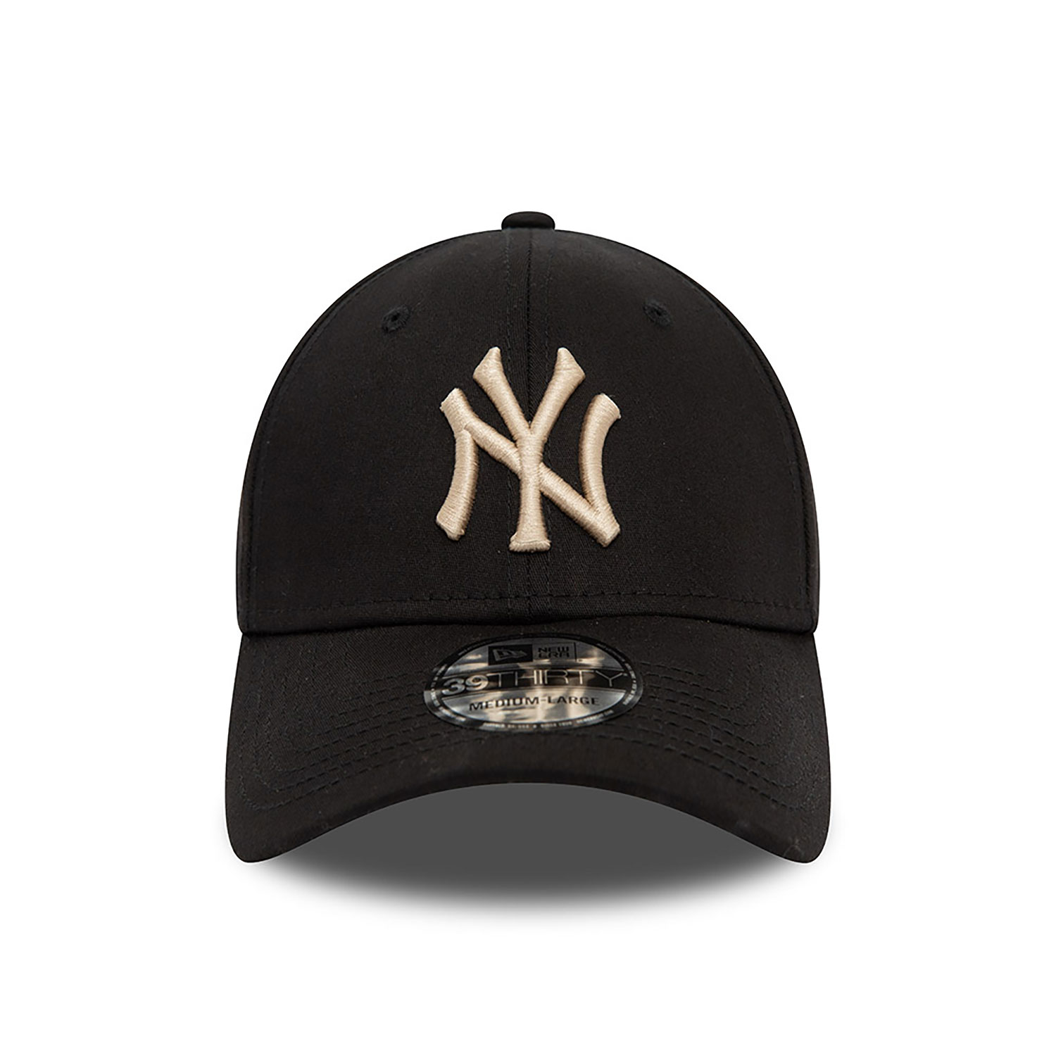 New York Yankees League Essential Black 39THIRTY Stretch Fit Cap