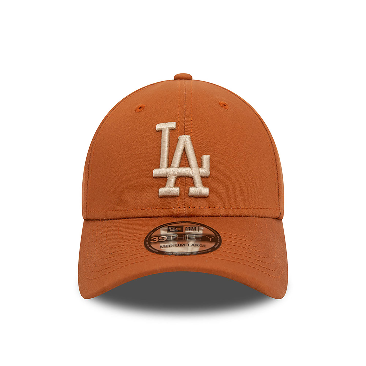 LA Dodgers League Essential Brown 39THIRTY Stretch Fit Cap