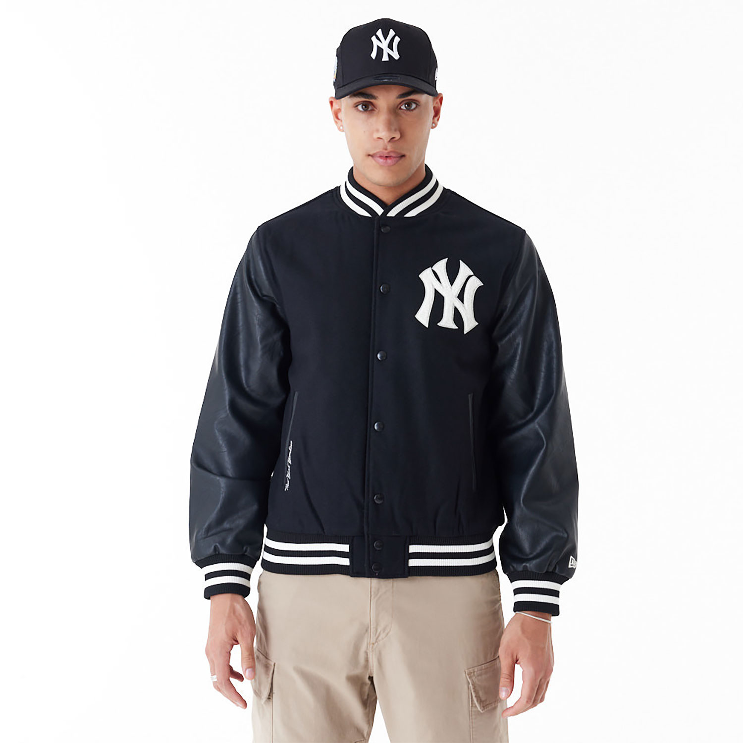 New York Yankees MLB World Series Black Varsity Jacket