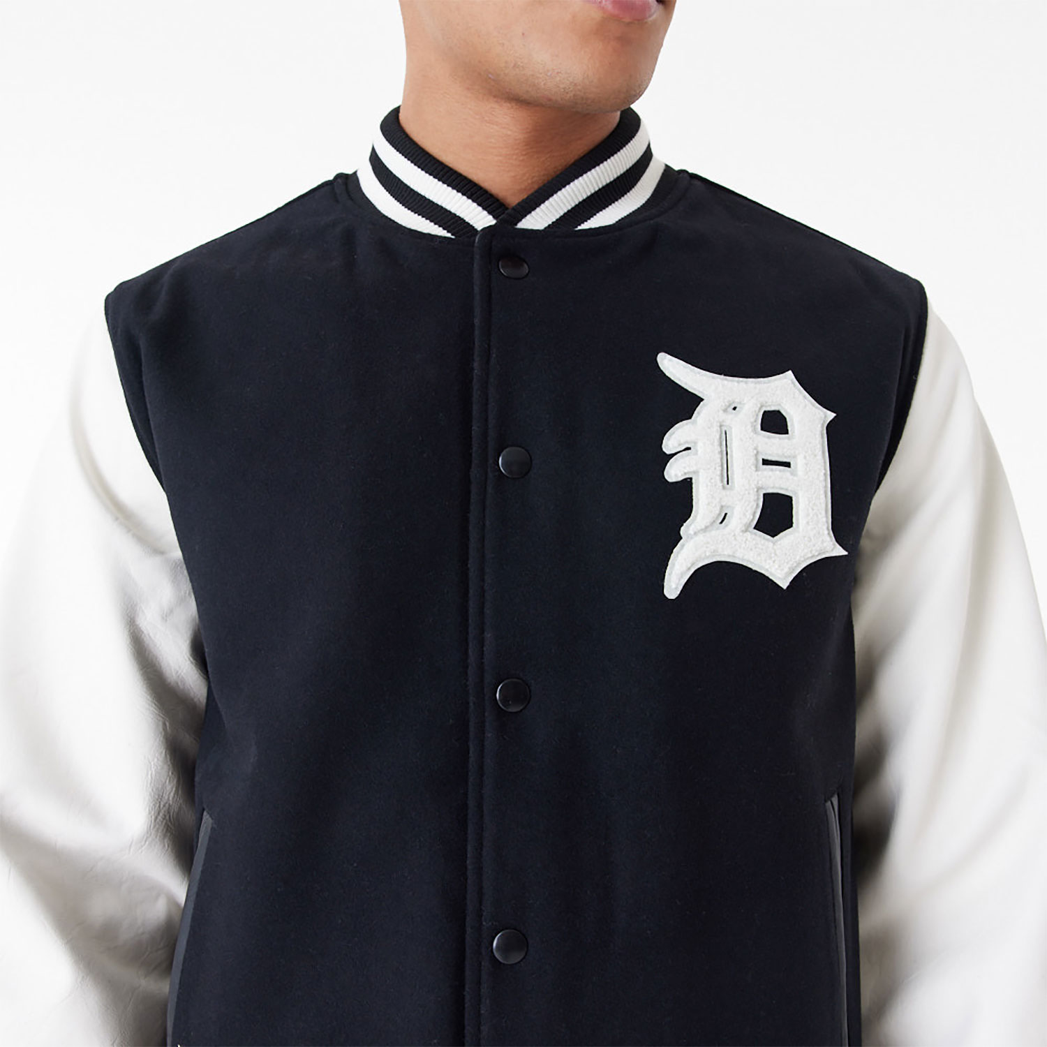 Detroit Tigers MLB World Series Black Varsity Jacket