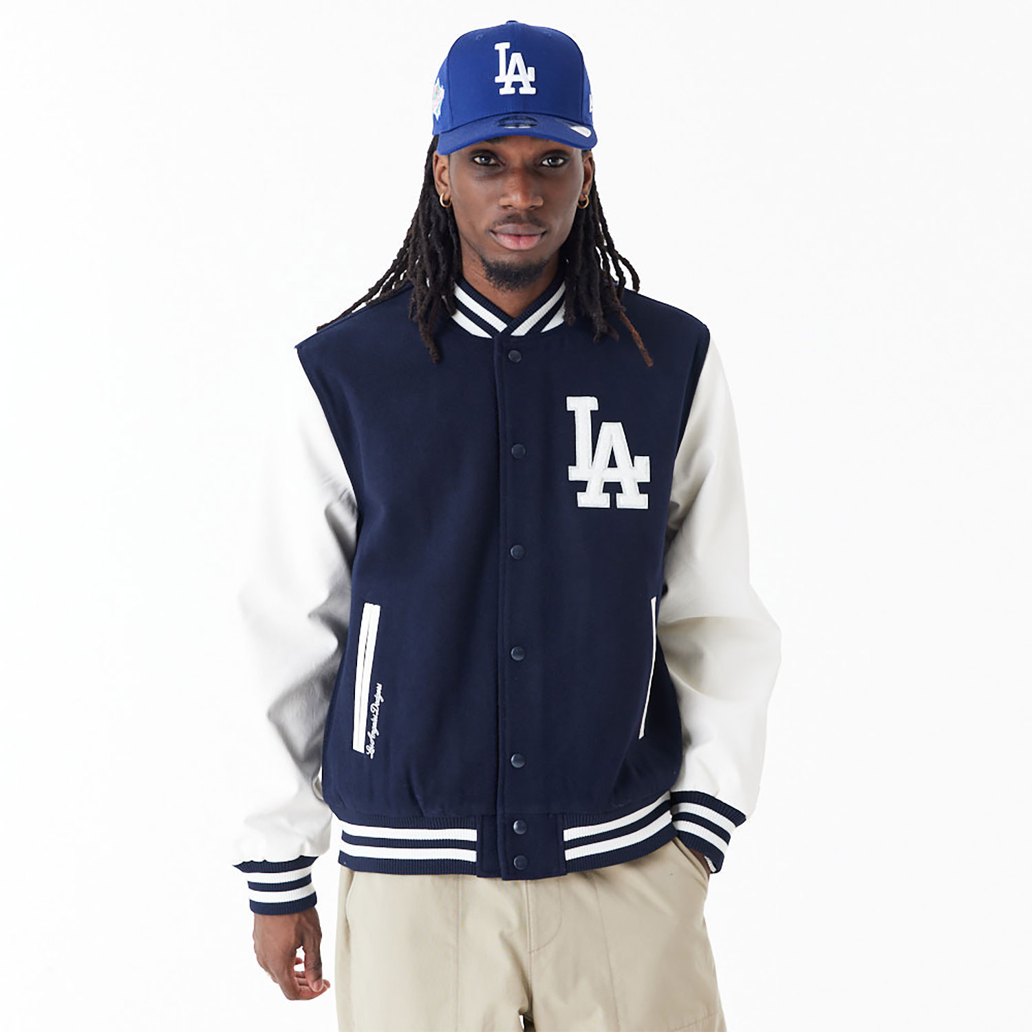 LA Dodgers MLB World Series Navy Varsity Jacket