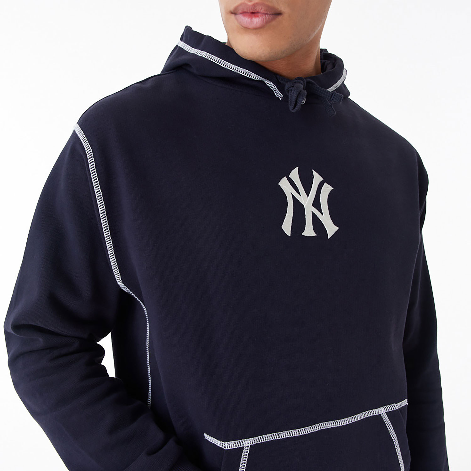New York Yankees MLB World Series Navy Oversized Pullover Hoodie
