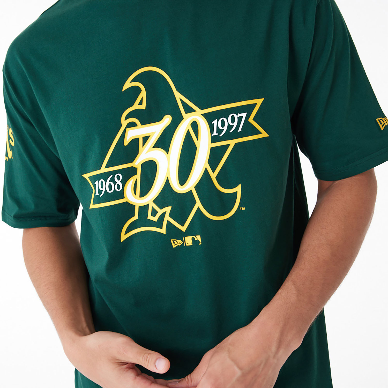 Oakland Athletics MLB Anniversary Green Oversized T-Shirt