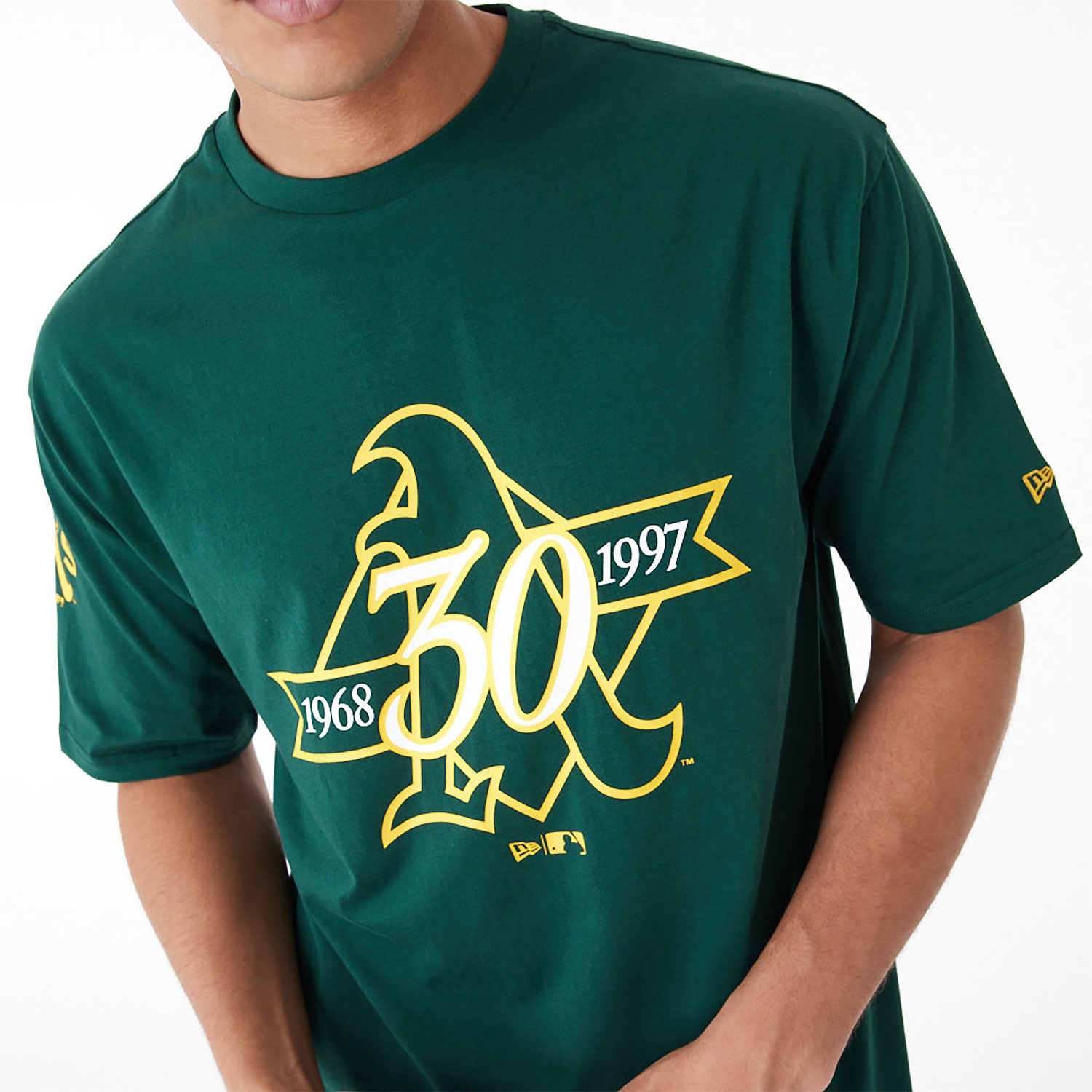 Oakland Athletics MLB Anniversary Green Oversized T-Shirt