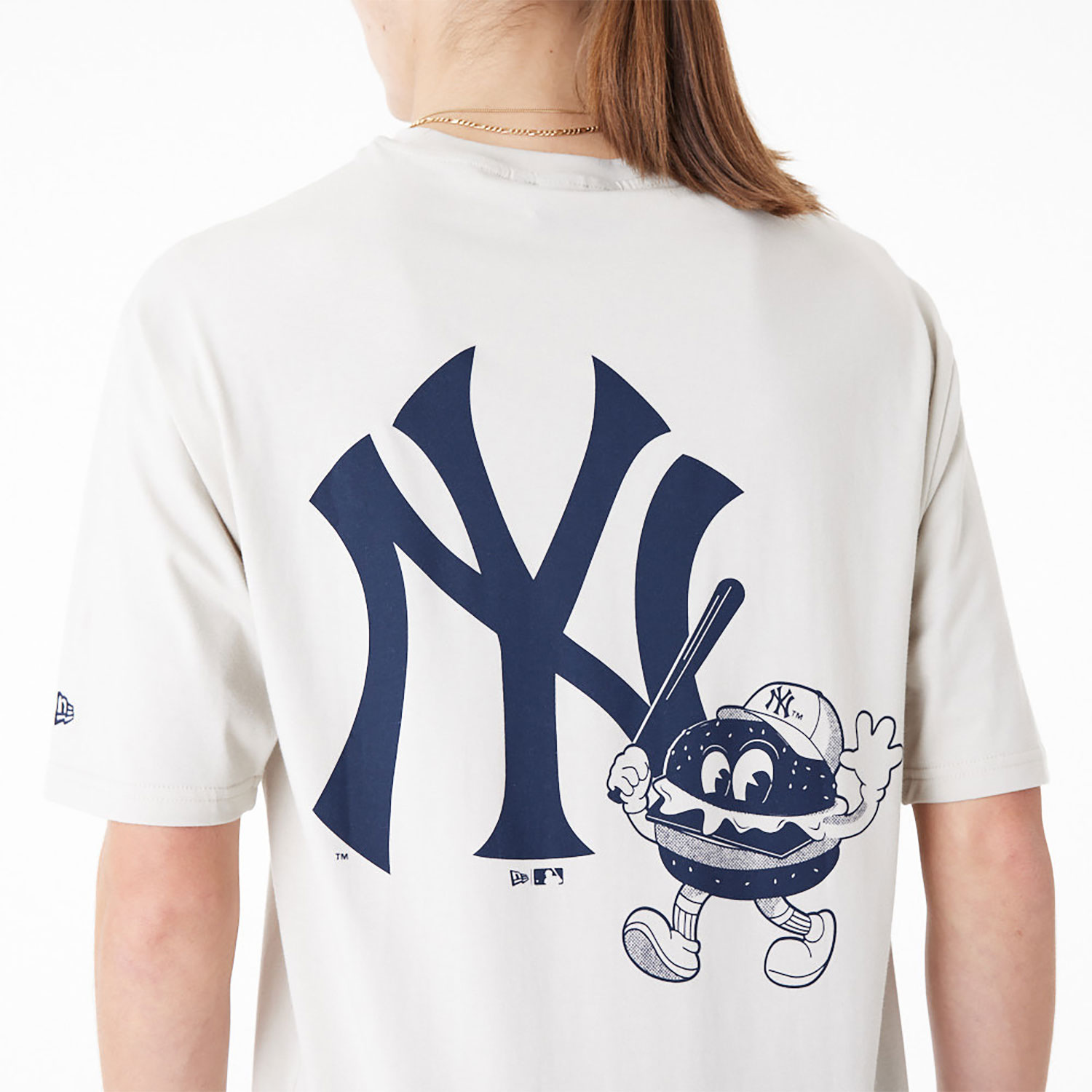 New York Yankees MLB Food Graphic Stone Oversized T-Shirt