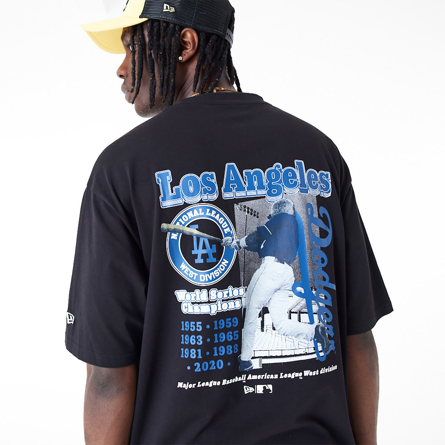 LA Dodgers MLB Player Graphic Black Oversized T-Shirt